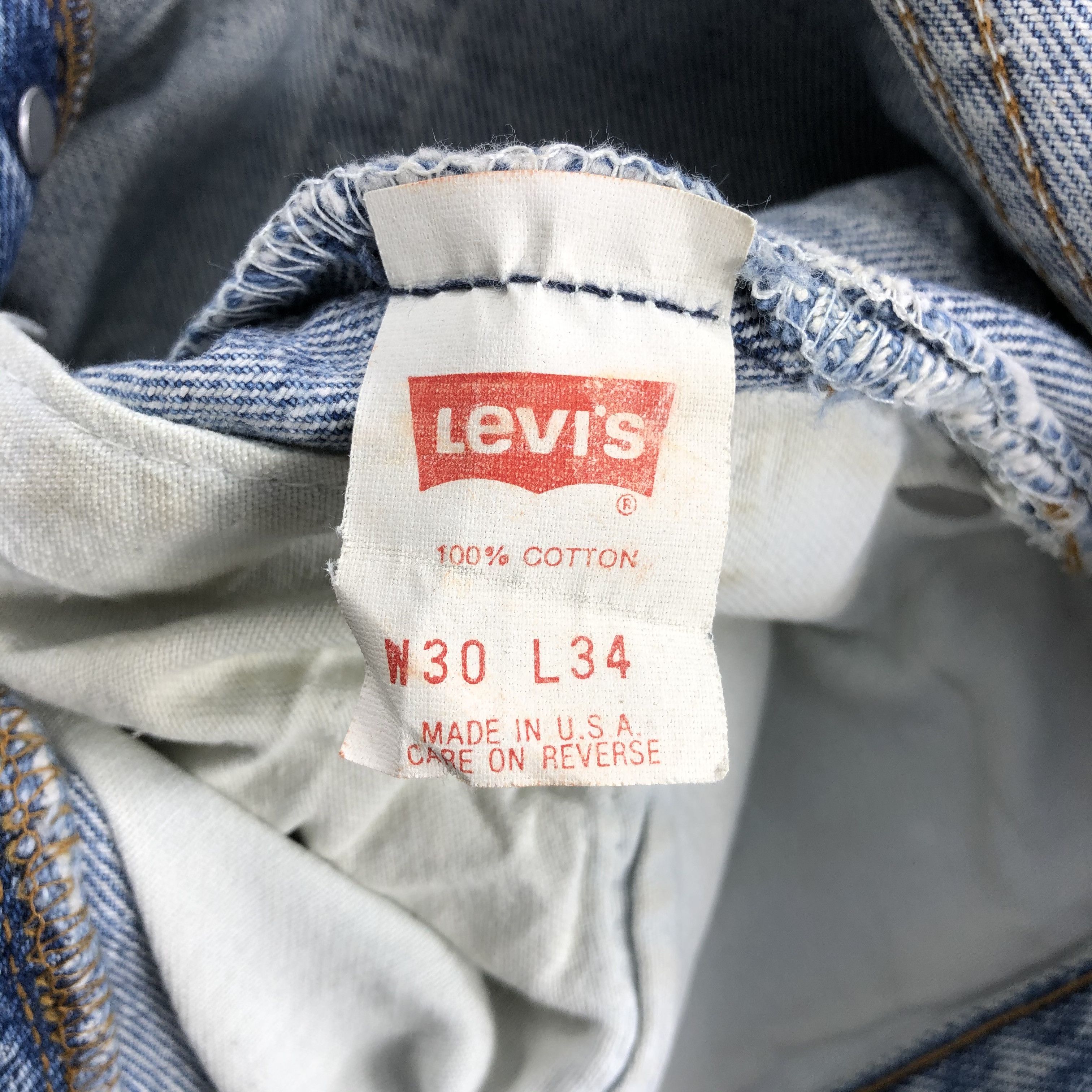 Levi's Vintage 90s Light Wash Levis 501 Jeans-JM2117 Size US 29 - 13 Thumbnail