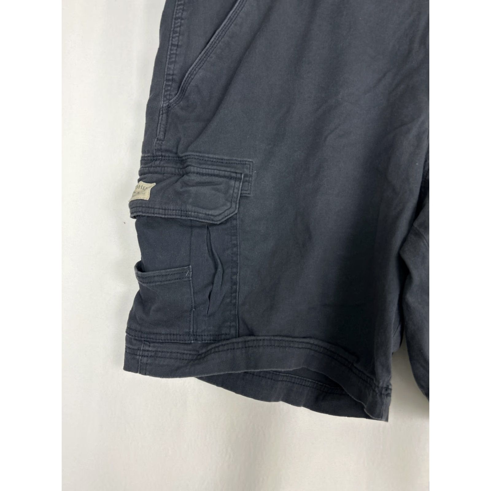 Vintage Red Head Mens 50 Navy Blue Cargo Shorts Cotton Outdoor Big & Tall 50x9 Men Size US 34 / EU 50 - 2 Thumbnail