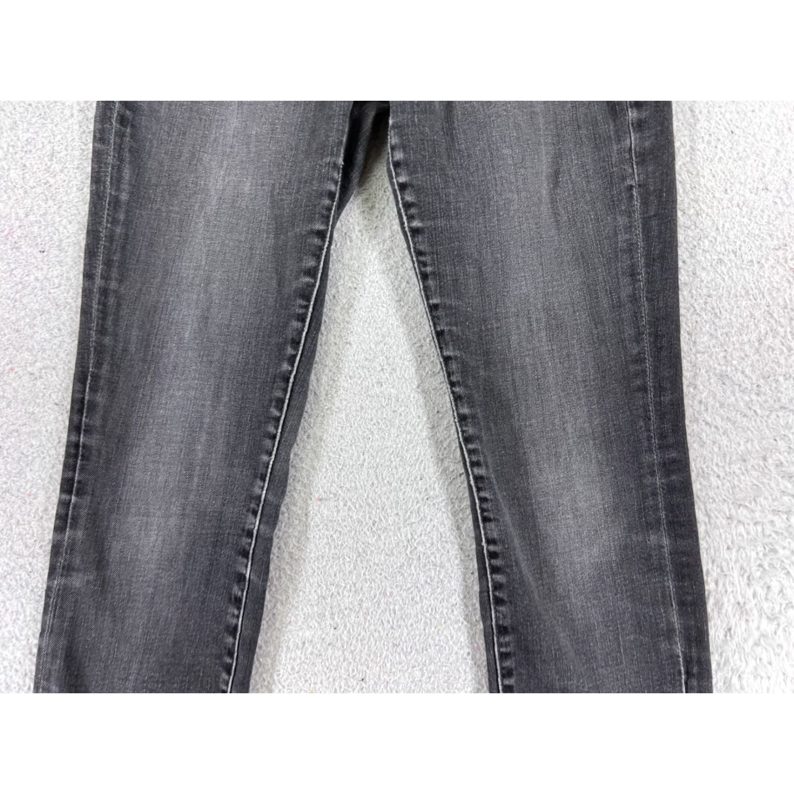 Lucky Brand Lucky Brand Jeans Womens 0 Black Denim Skinny Mid Rise 21x29 Inseam 29 Comfort Stretch Size 25" / US 0 / IT 36 - 3 Thumbnail