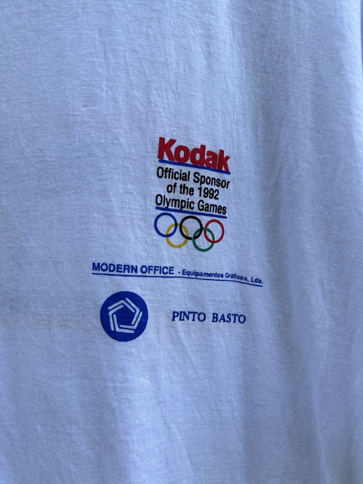 Kodak 90s Vintage 1992 Olympics Kodak Contact Photo Sponsor Tee Size US XL / EU 56 / 4 - 4 Thumbnail