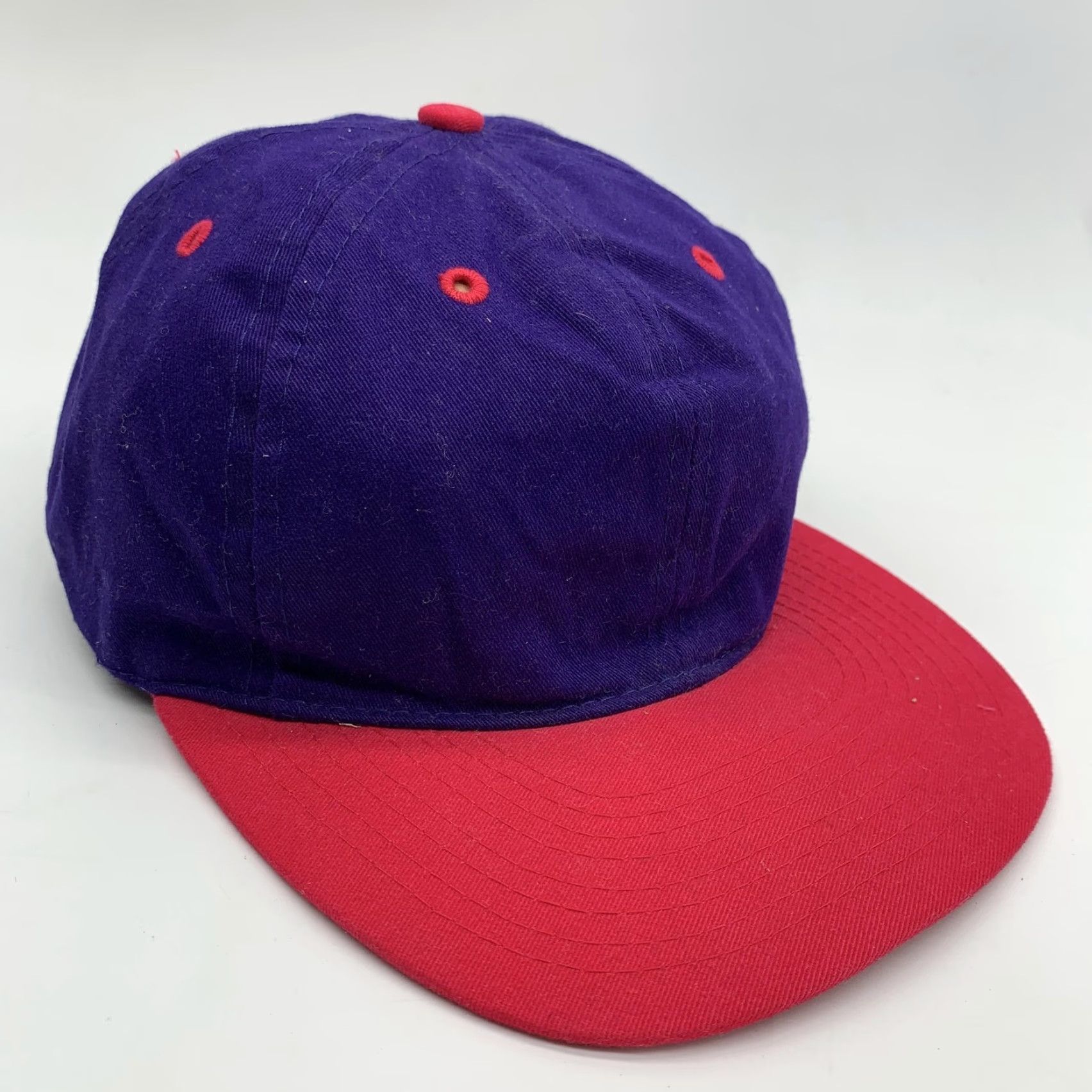 Vintage Otto Hat Cap Snap Back Mens Purple Red Twill Baseball Blank Adjustable One Size Size ONE SIZE - 2 Thumbnail