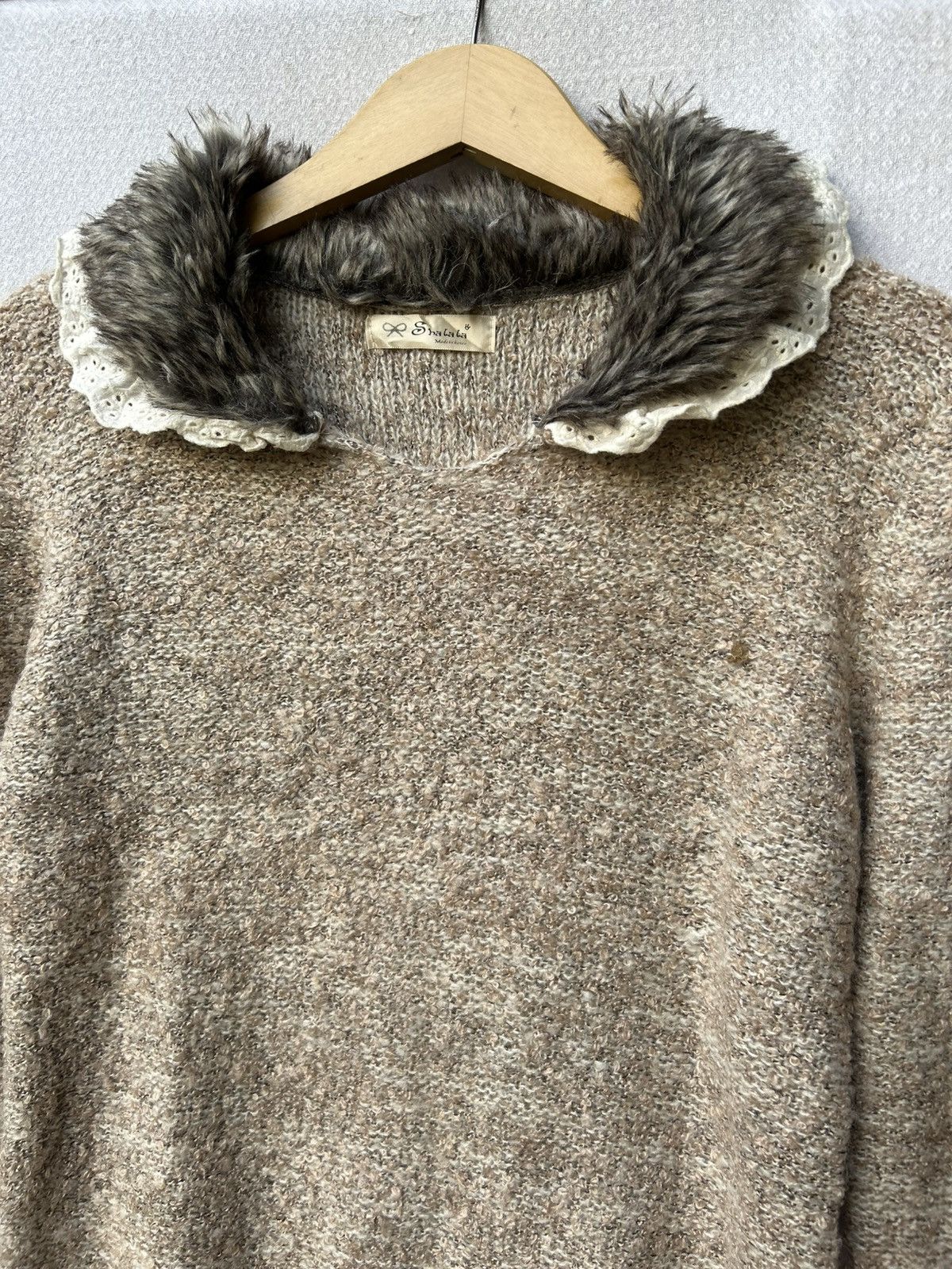 Japanese Brand Mohair Fuzzy Fur Gothic Knit Style Avantgarde Size US M / EU 48-50 / 2 - 4 Thumbnail