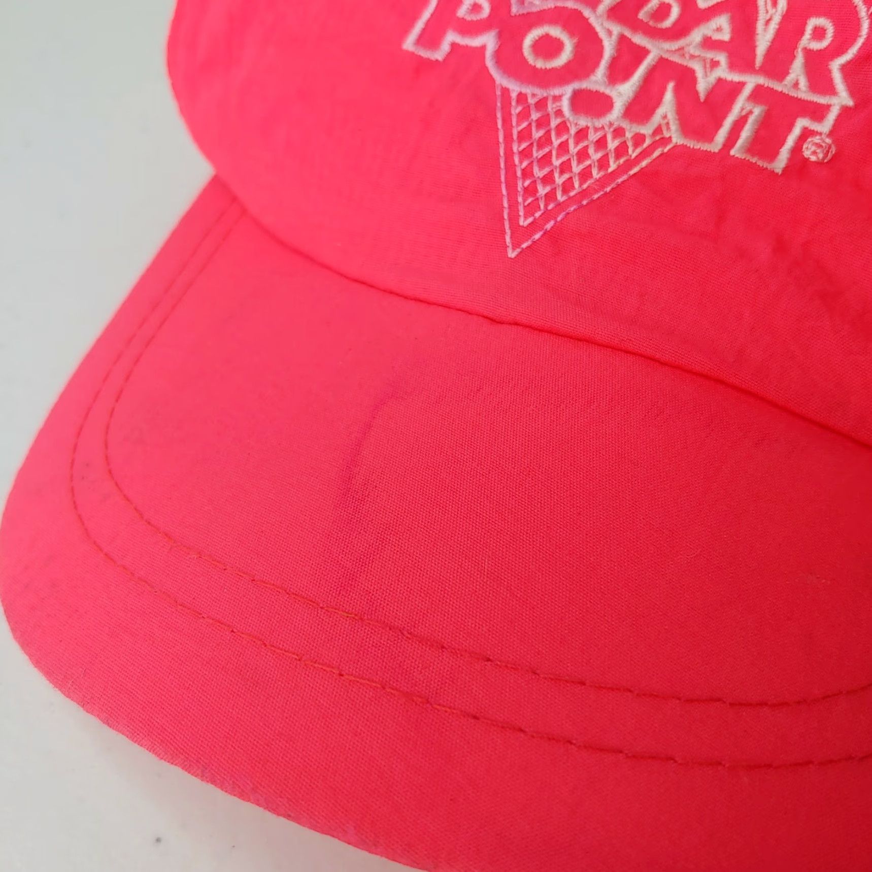 Pinko VINTAGE Cedar Point Pink Neon Nylon Cap Embroidered Retro Snap Back Men Adjustable Pink Size ONE SIZE - 7 Thumbnail