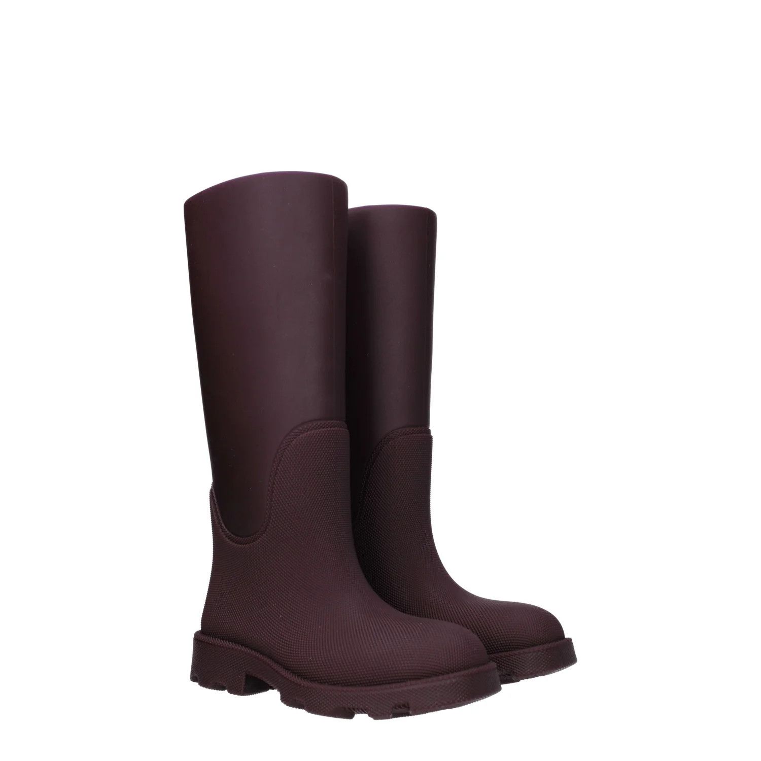 Burberry ob1o1e1024 Rubber Boots in Burgandy Size US 8 / IT 38 - 2 Thumbnail
