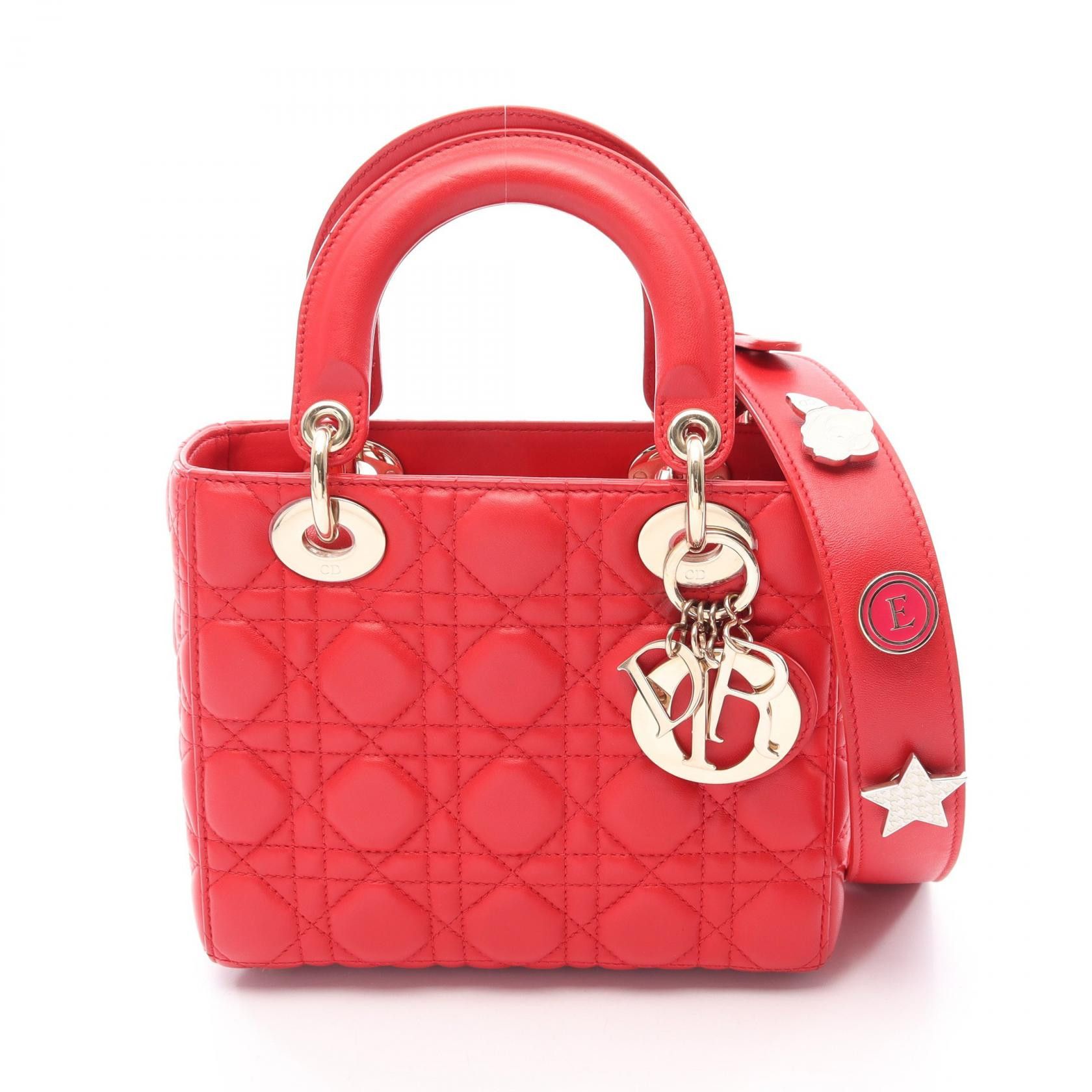 Dior Dior Dior LADY DIOR MY ABCDIOR Leather Handbag Leather Handbag DUTY FREE for USA Size ONE SIZE - 1 Thumbnail