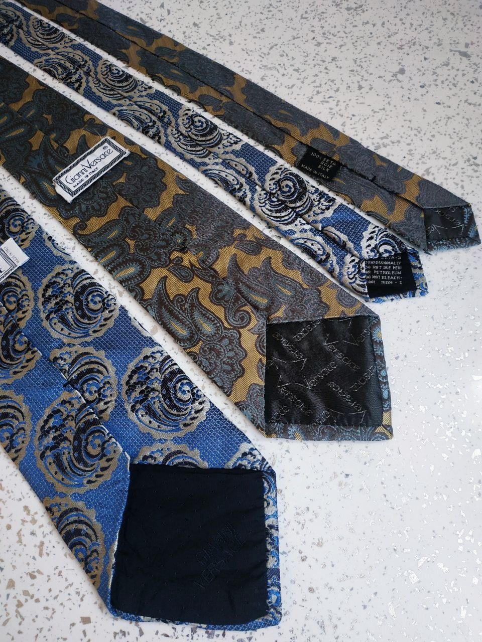 Versace Vintage Gianni Versace Silk Jacquard Ties Size ONE SIZE - 1 Thumbnail