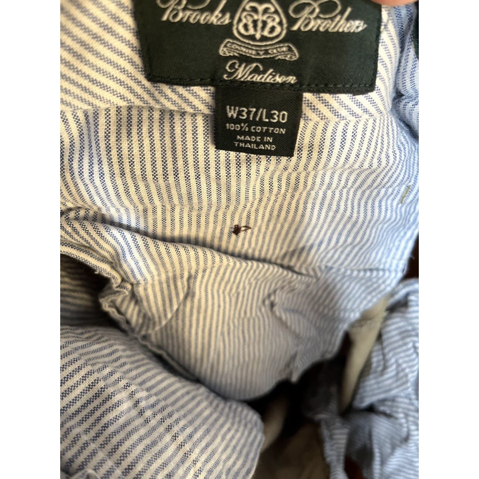 Brooks Brothers Brooks Brothers Country Club Madison Pants Mens 37x28 Beige Pleated Size US 37 - 5 Thumbnail