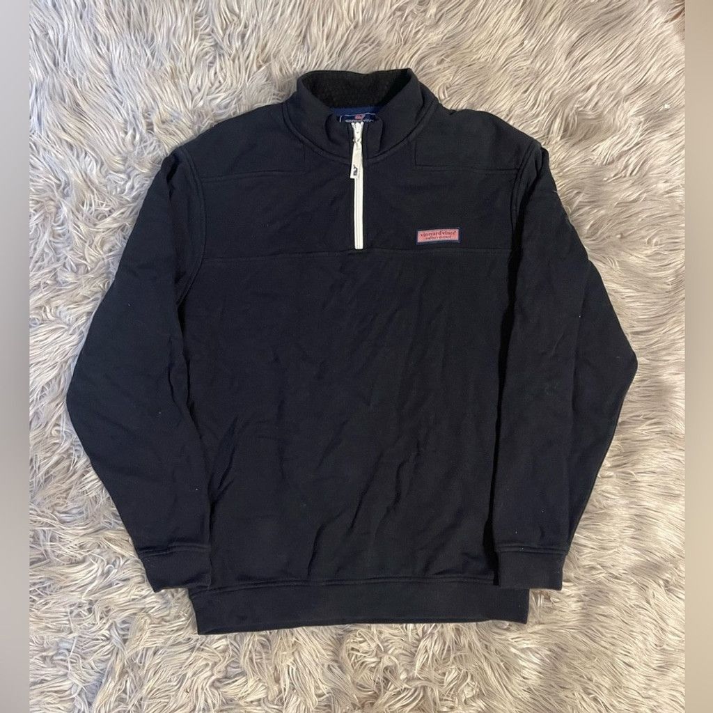 Vineyard Vines Vineyard Vines Men's Black quarter zip jacket size M Size US M / EU 48-50 / 2 - 1 Thumbnail