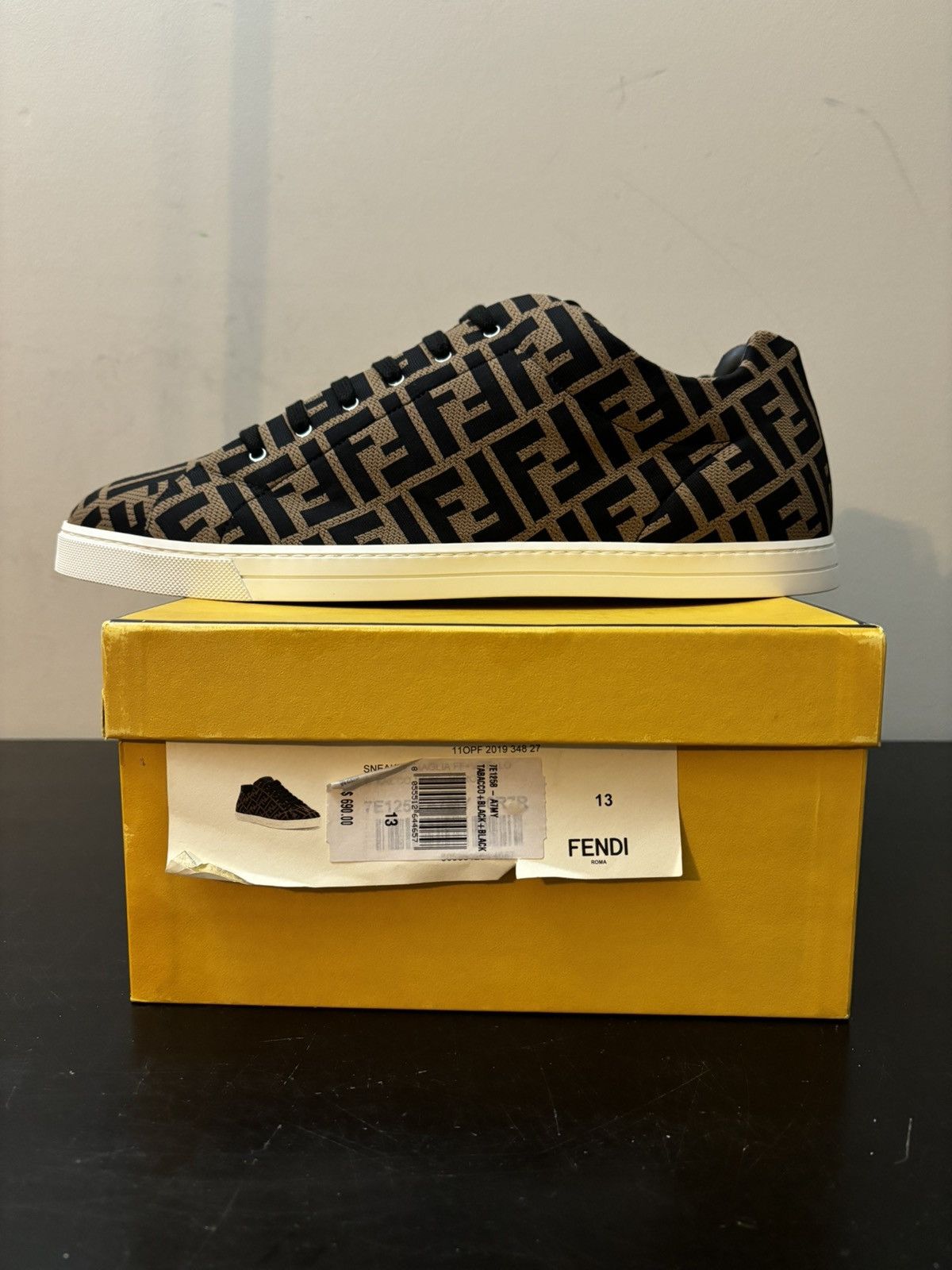 Fendi Fendi Forever Allover FF Zucca Monogram Sneakers Brown Size US 13 / EU 46 - 9 Thumbnail
