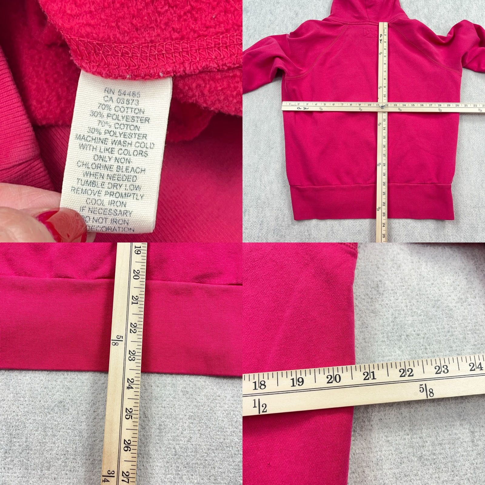 American Eagle Outfitters VINTAGE American Eagle Outfitters Hoodie Women L Pink Pullover Sweatshirt 2000s A9 Size L / US 10 / IT 46 - 8 Thumbnail