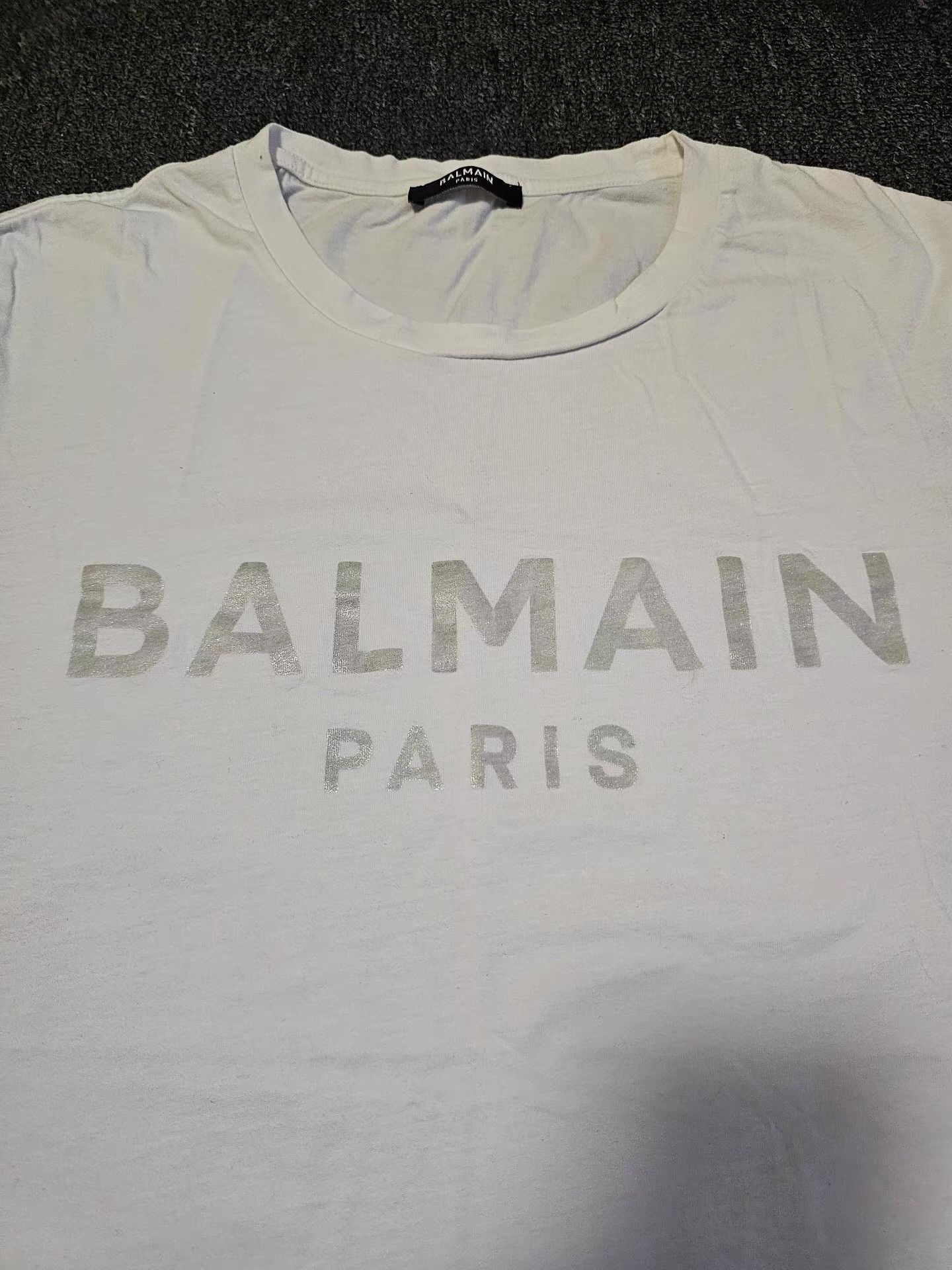 Balmain Balmain White Short Sleeve T-shirt Size US L / EU 52-54 / 3 - 3 Thumbnail