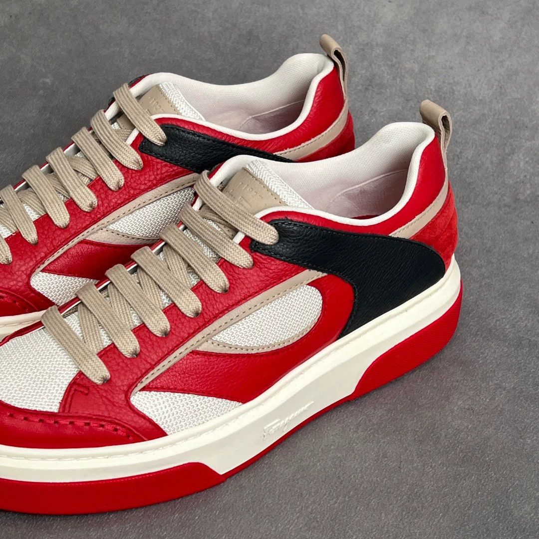 Salvatore Ferragamo SF colorblock leather lace-up casual shoes Size US 8 / EU 41 - 5 Thumbnail