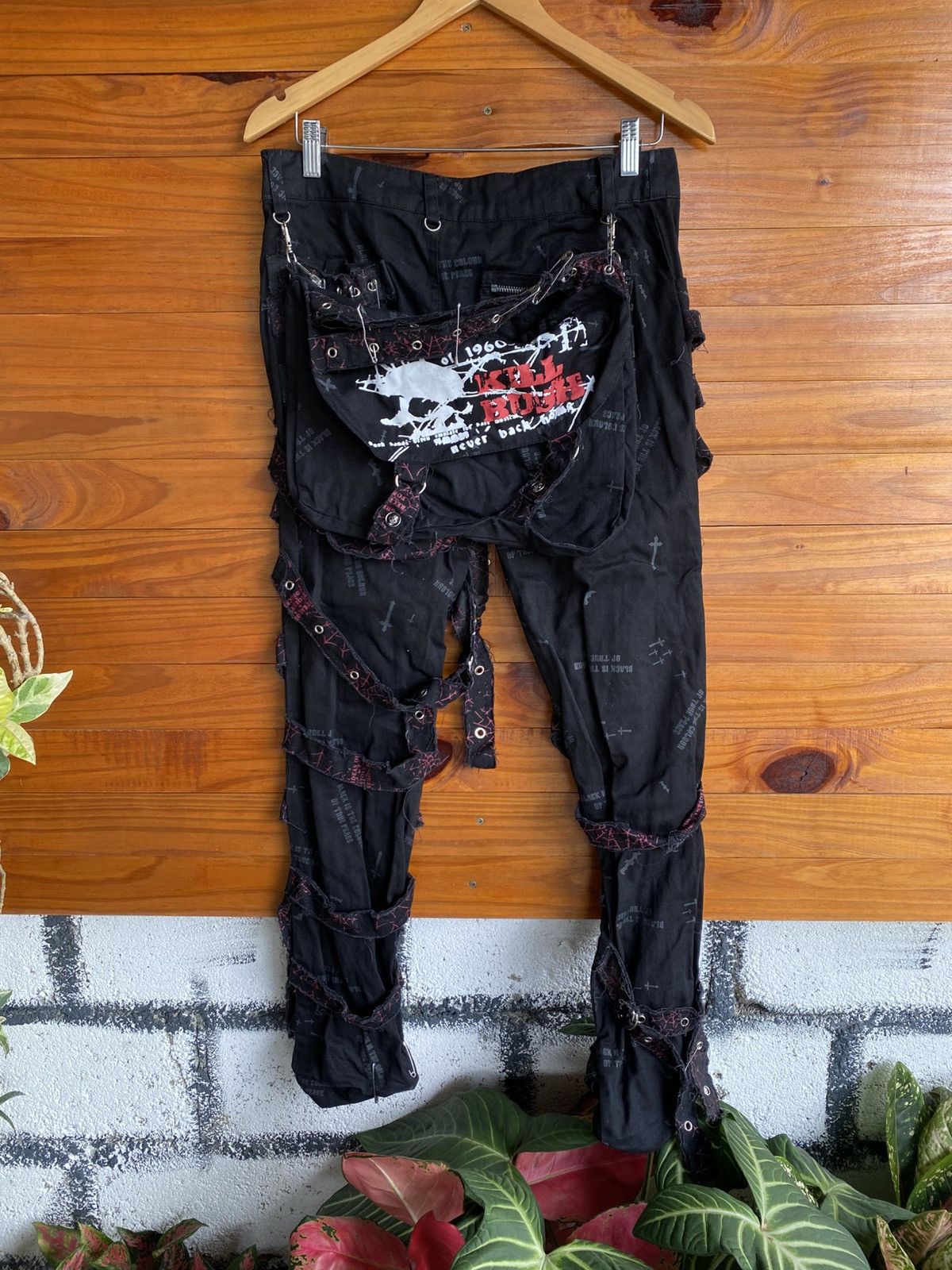 Japanese Brand GLP Gothic Lauta Punk Bondage Pant Black Multi-Strap Archive Size US 30 / EU 46 - 19 Thumbnail