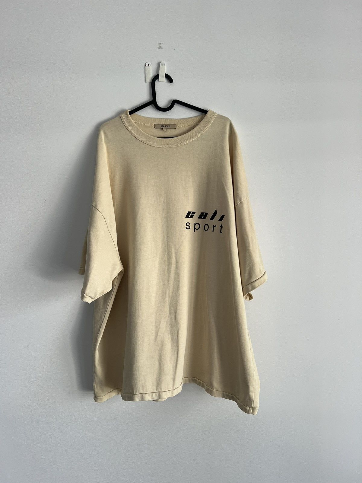 image of Kanye West x Yeezy Season 5 Cali Sport Tee in Beige, Men's (Size Large)