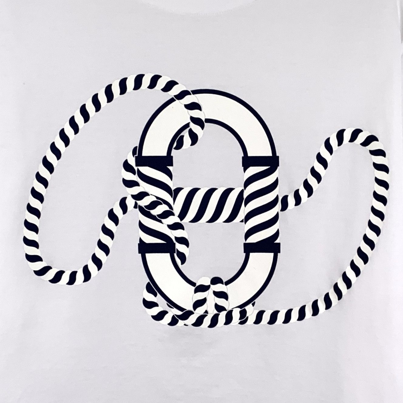 Hermes Hermes Lock Print T-Shirt White (40) Size US XXS / EU 40 - 5 Thumbnail