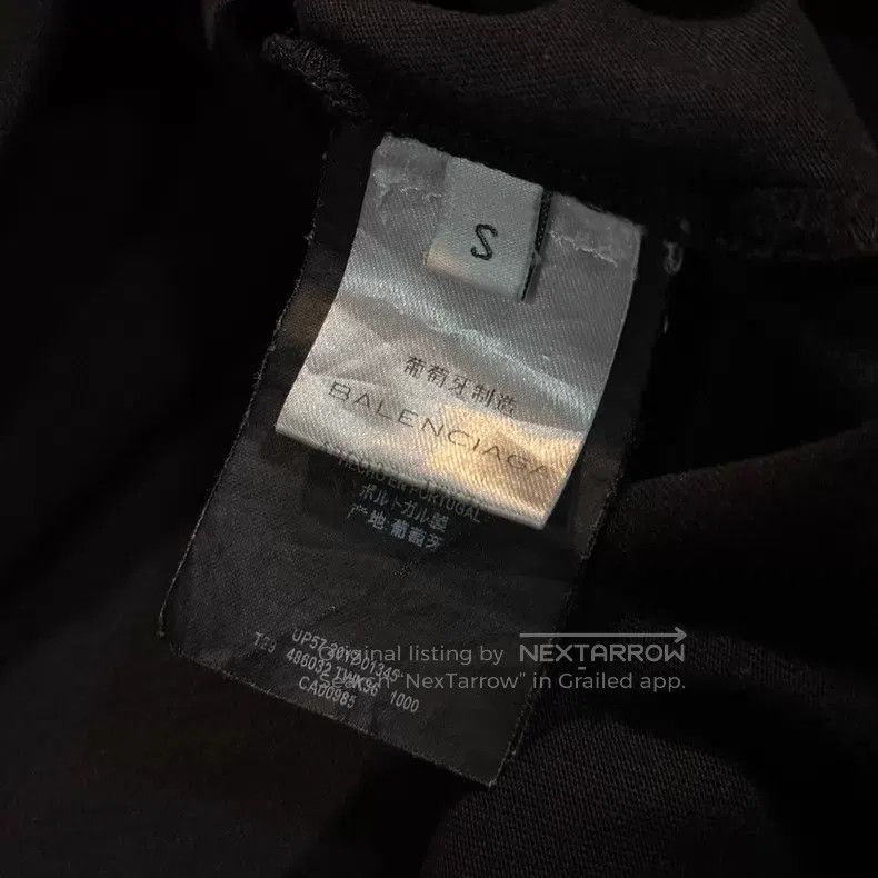 Balenciaga Balenciaga Logo Printed Solid Color Round Neck Short Sleev Size US S / EU 44-46 / 1 - 5 Thumbnail