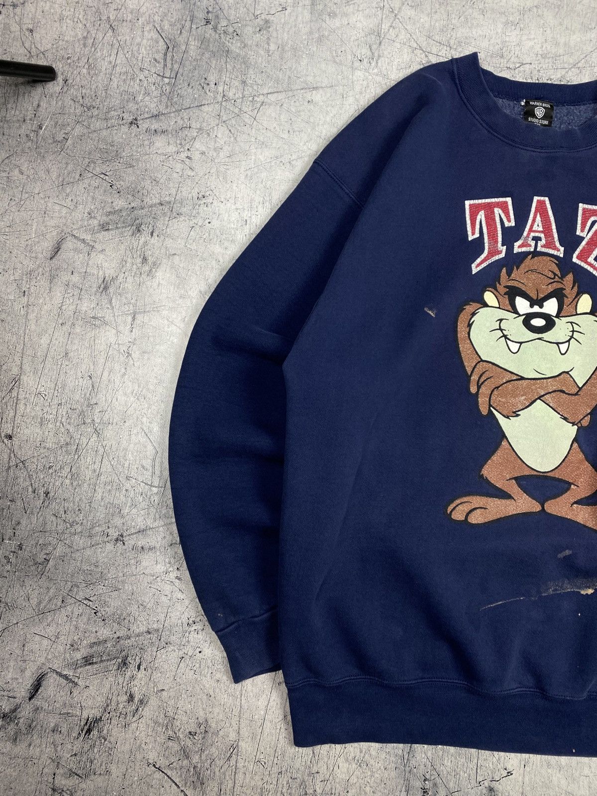 Warner Bros Taz Tasmanian Devil Warner Bros Distressed Sweatshirt USA Size US XXL / EU 58 / 5 - 3 Thumbnail