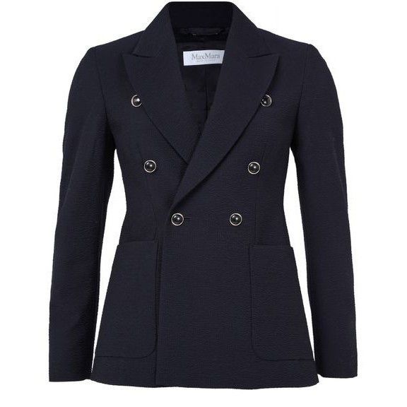 Max Mara MAX MARA Double Breasted Dark Blue Wool Blazer New & Authent Size M / US 6-8 / IT 42-44 - 1 Thumbnail