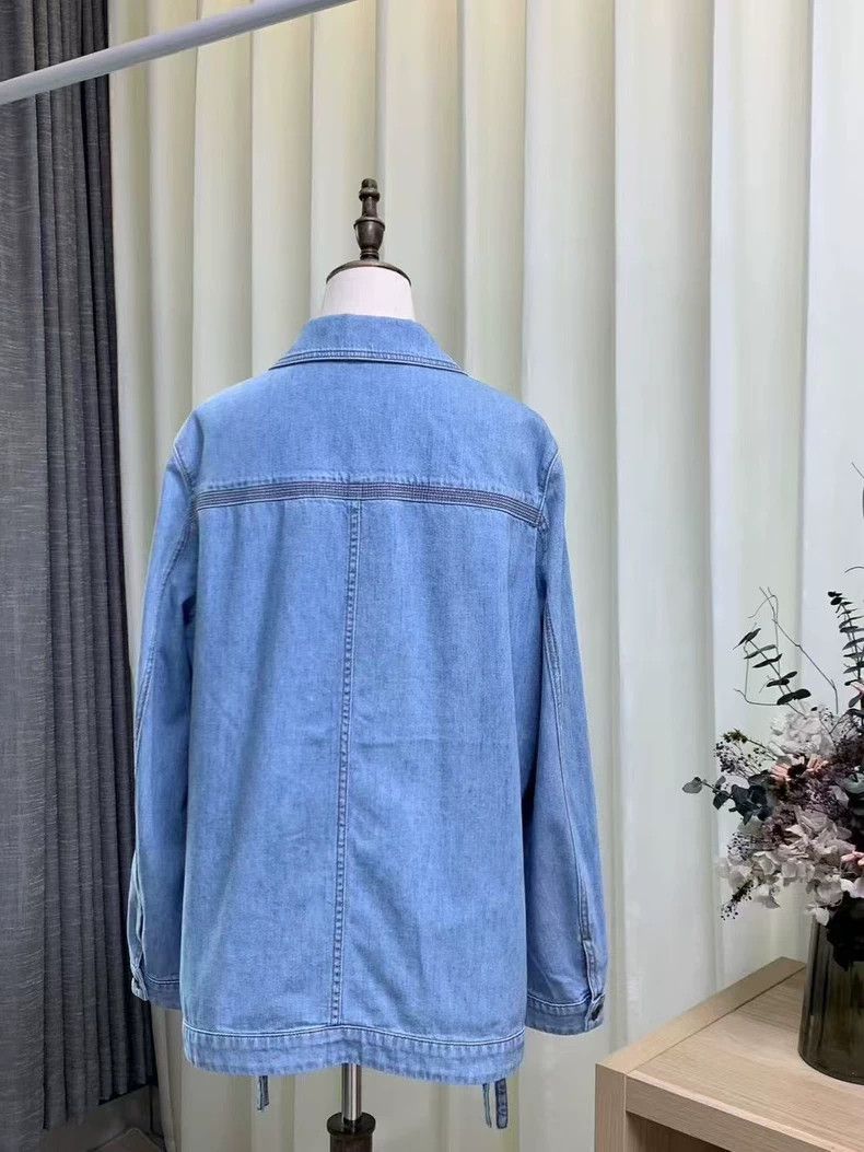 Loewe Loewe Patchwork leather logo denim coat Size XS / US 0-2 / IT 36-38 - 3 Thumbnail