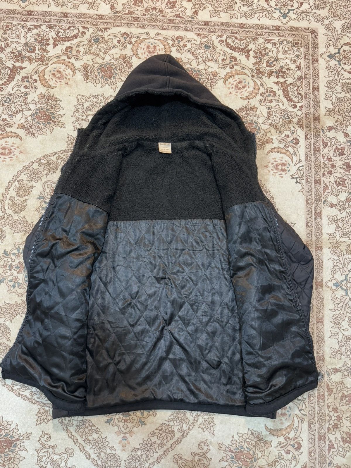 Adidas × Vintage Vintage Faded Adidas Big Logo Zipper Hoodie Size US M / EU 48-50 / 2 - 7 Thumbnail