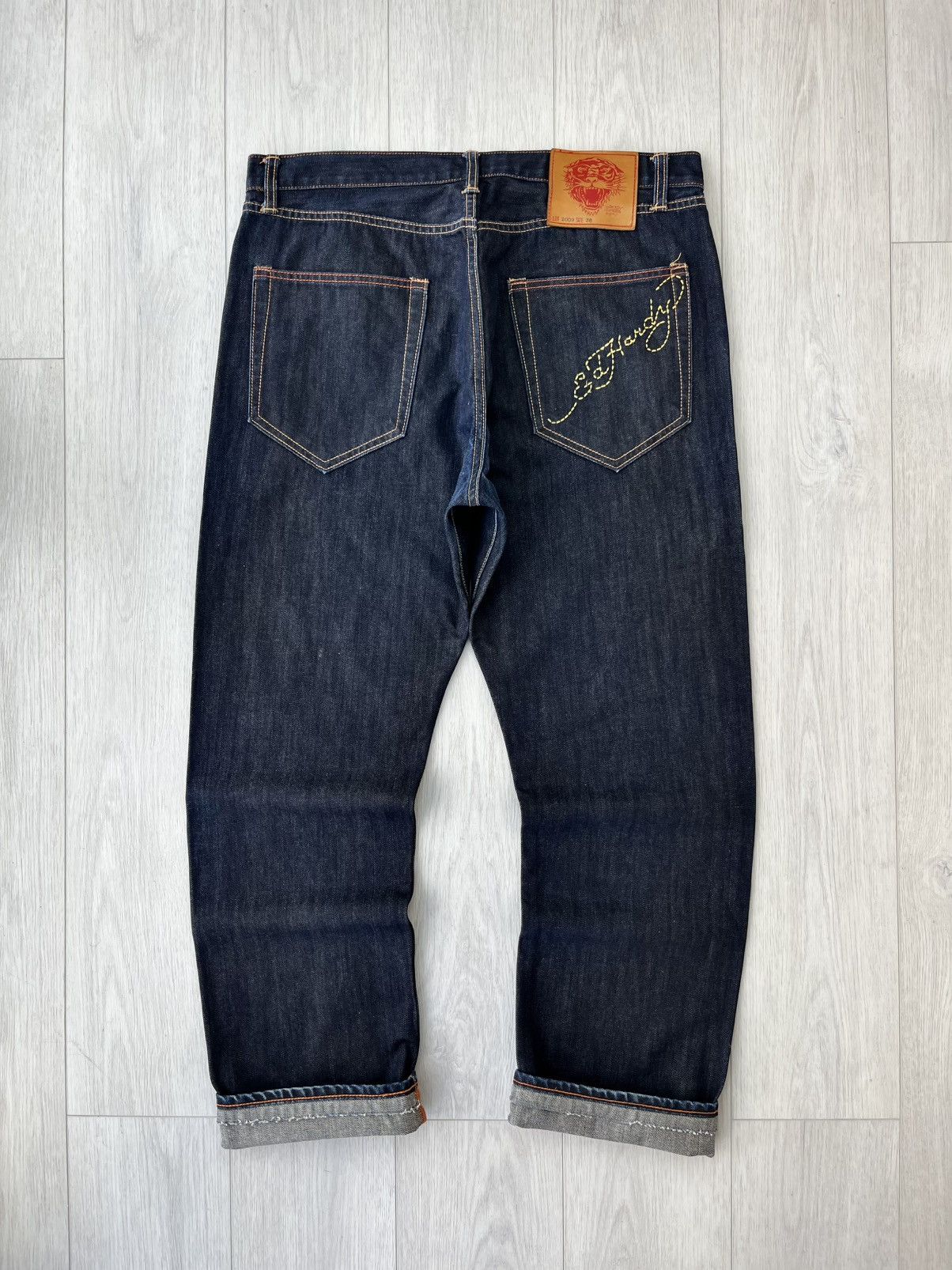 Christian Audigier 2009 Ed Hardy By Christian Audigier Jeans Selvedge Denim Y2K Size US 38 / EU 54 - 1 Thumbnail
