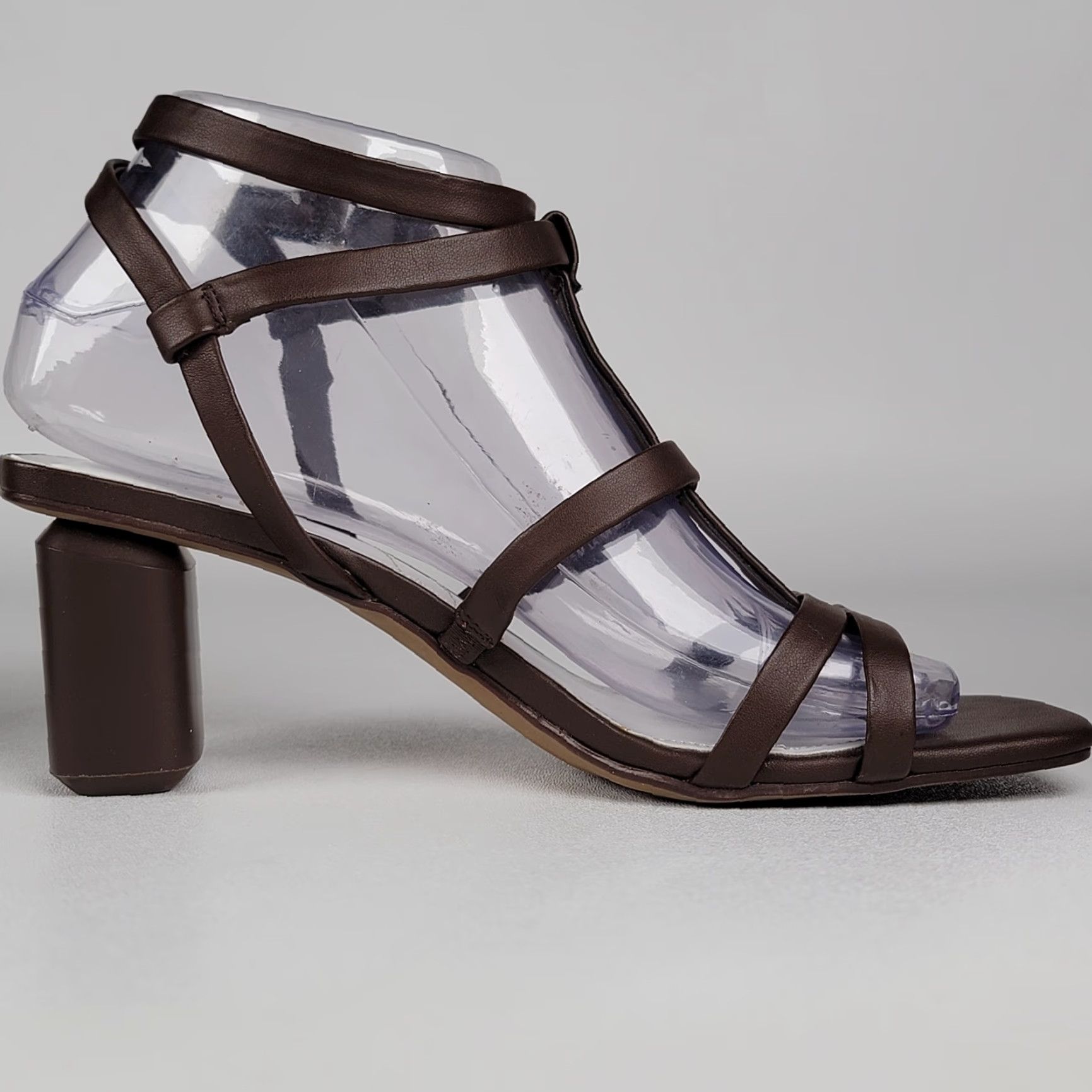 Franco Sarto Franco Sarto Laina Sandals Strappy Brown Block Heels Women's Size 7.5 M Size US 8 / IT 38 - 6 Thumbnail