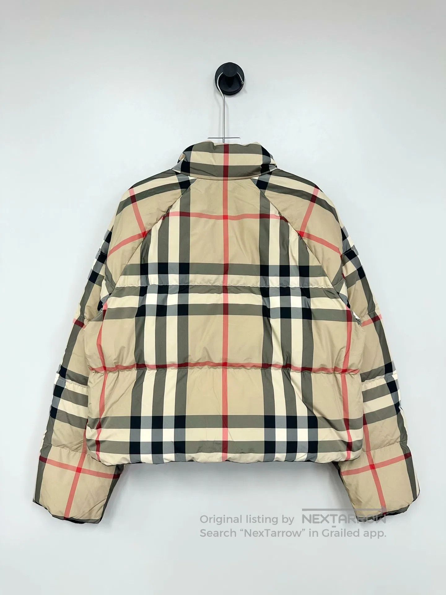 Burberry Burberry Khaki Classic Tartan Zippered Down Jacket| Size M / US 6-8 / IT 42-44 - 2 Thumbnail