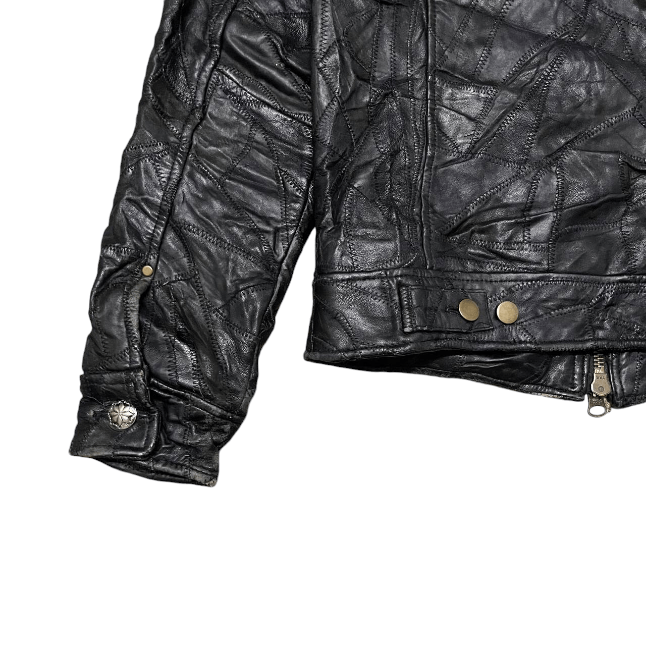 Issey Miyake Vintage Patch Work Sheepskin Leather Jacket Issey Style Size US M / EU 48-50 / 2 - 12 Thumbnail