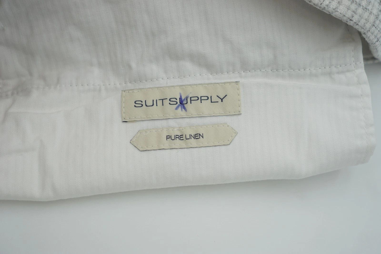 Suitsupply Men Suitsupply Pants 100% Pure Linen Grey Soho Size UK/US42 Size 42R - 4 Thumbnail