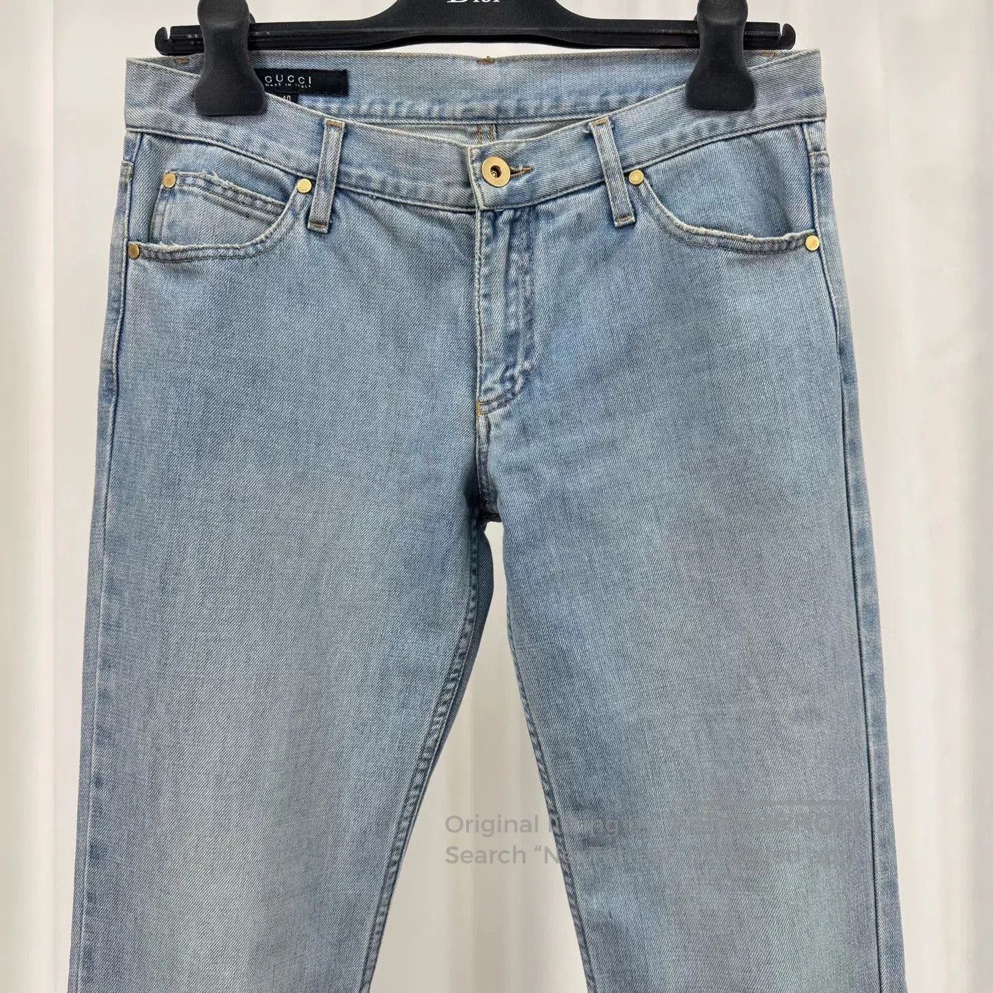 Gucci gucci embroidered denim flared pants size 40. Size US 40 / EU 56 - 3 Thumbnail