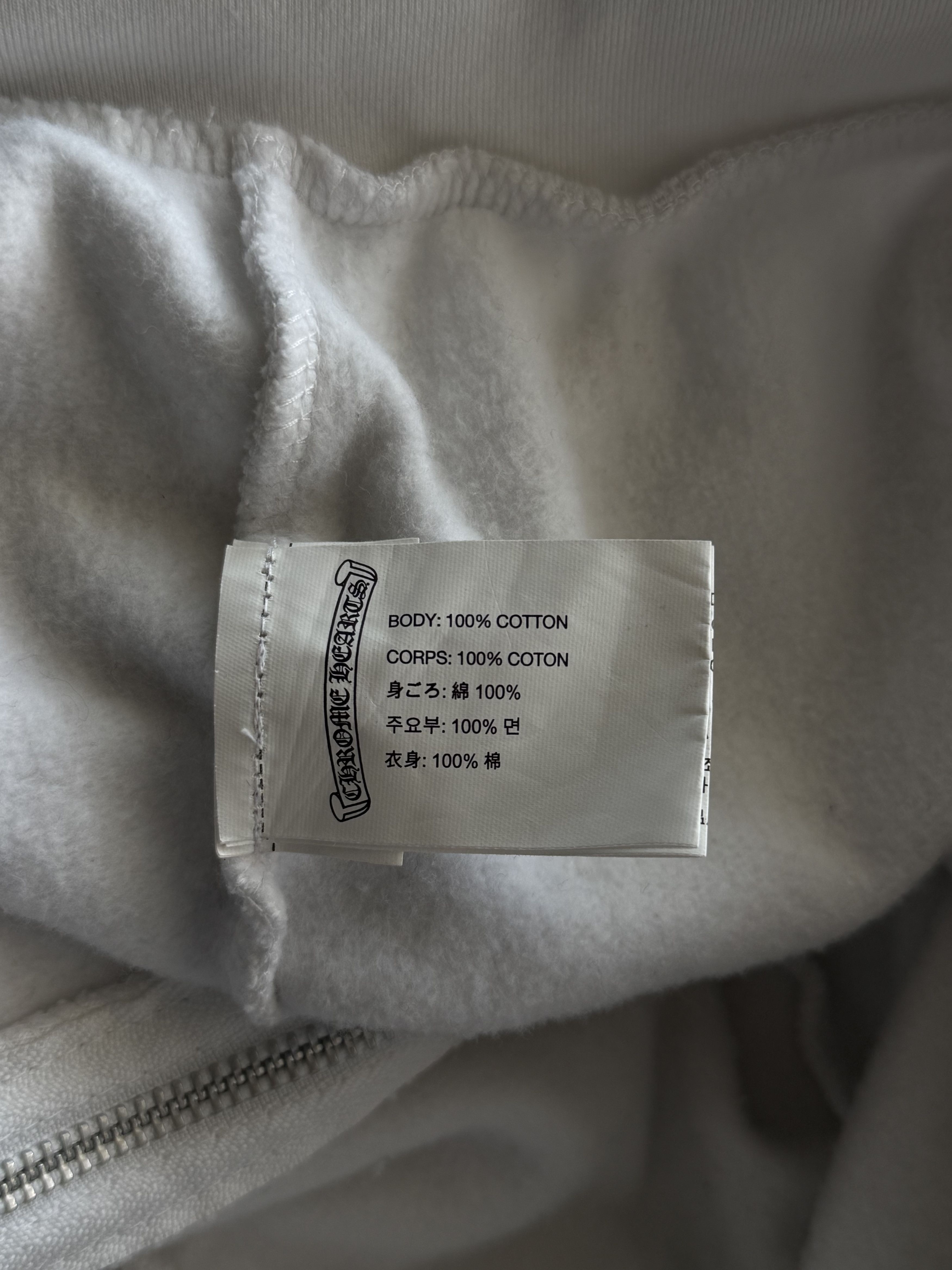 Chrome Hearts White & Black USA Triple Cross Logo Zip Up Hoodie Size US XS / EU 42 / 0 - 4 Thumbnail