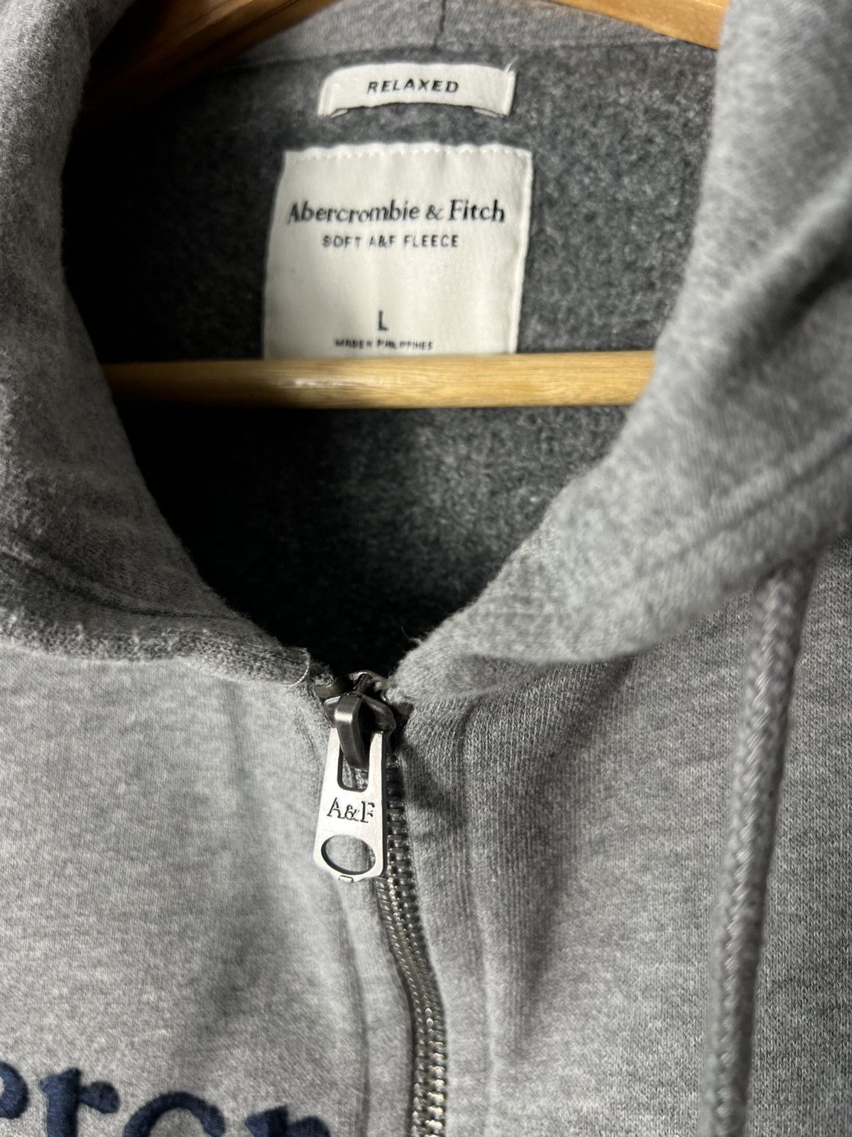 Abercrombie & Fitch 🦌 Abercrombie & Fitch Full-Zip Hoodie – Size L – Relaxed Fit Size US L / EU 52-54 / 3 - 6 Thumbnail
