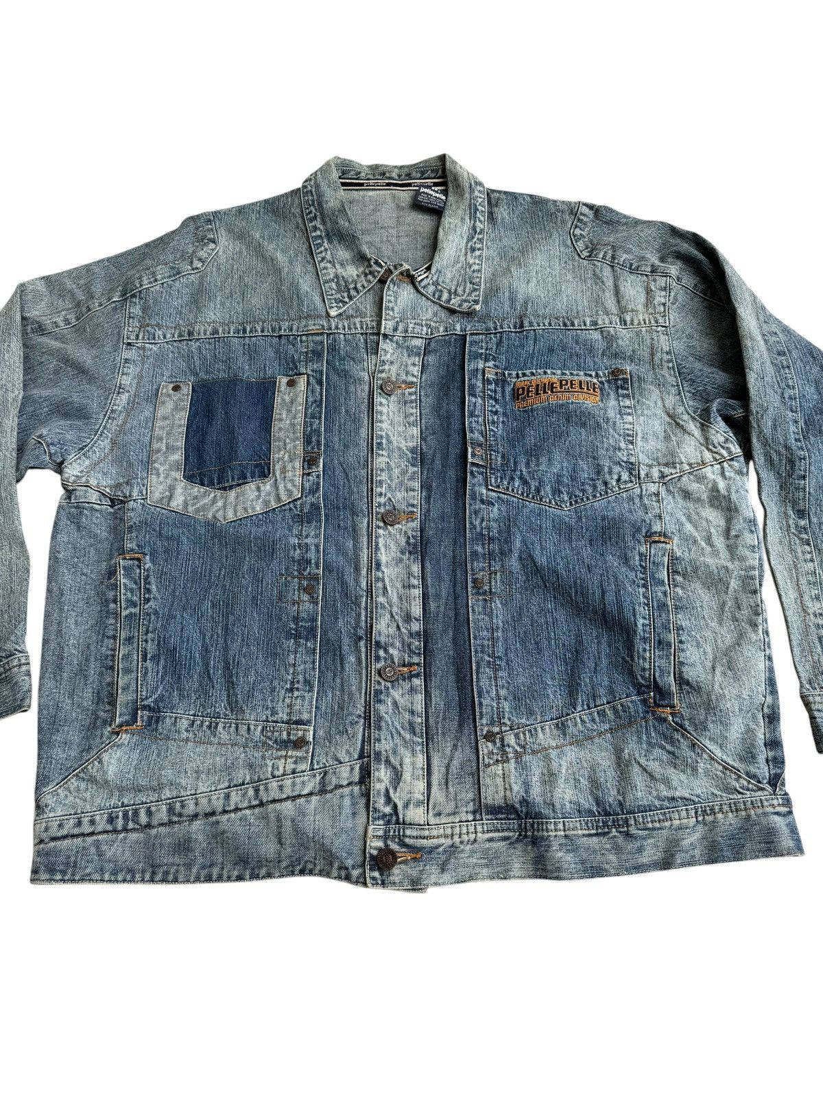Pelle Pelle Vintage Distressed Pelle Pelle Denim Jacket Size US XL / EU 56 / 4 - 5 Thumbnail