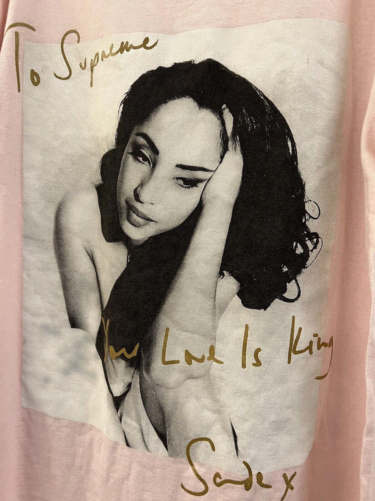 Supreme SS17 Supreme Sade Tee Pink Sz M Medium 2017 Size US M / EU 48-50 / 2 - 3 Thumbnail