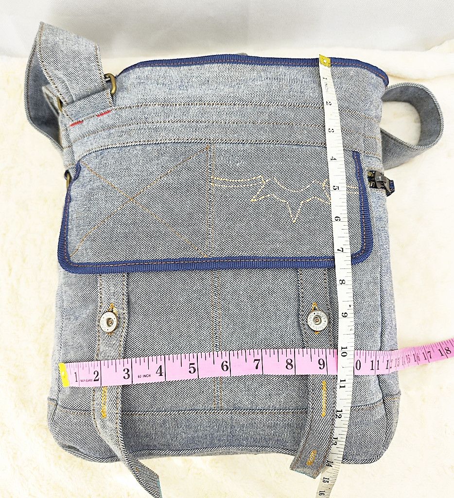 GSUS Sindustries GSUS denim big zipper sling bag Size ONE SIZE - 11 Thumbnail