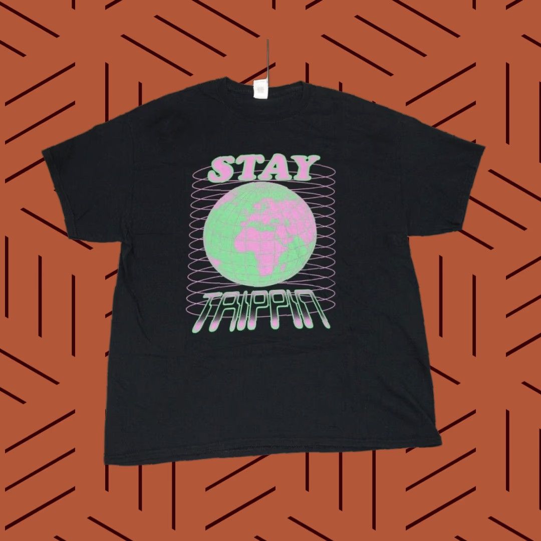 Gildan GILDAN BLACK GRAPHIC TEE HYPE DRUGS TRIPPY ADULT XL STREETWEAR MENS Size US XL / EU 56 / 4 - 1 Thumbnail