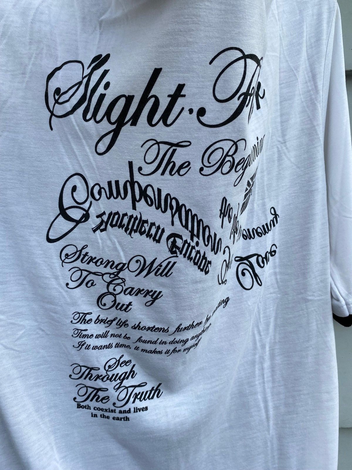 If Six Was Nine Beaumere Avant-Garde Text Tee Typography Japan Street Style Size L / US 10 / IT 46 - 7 Thumbnail