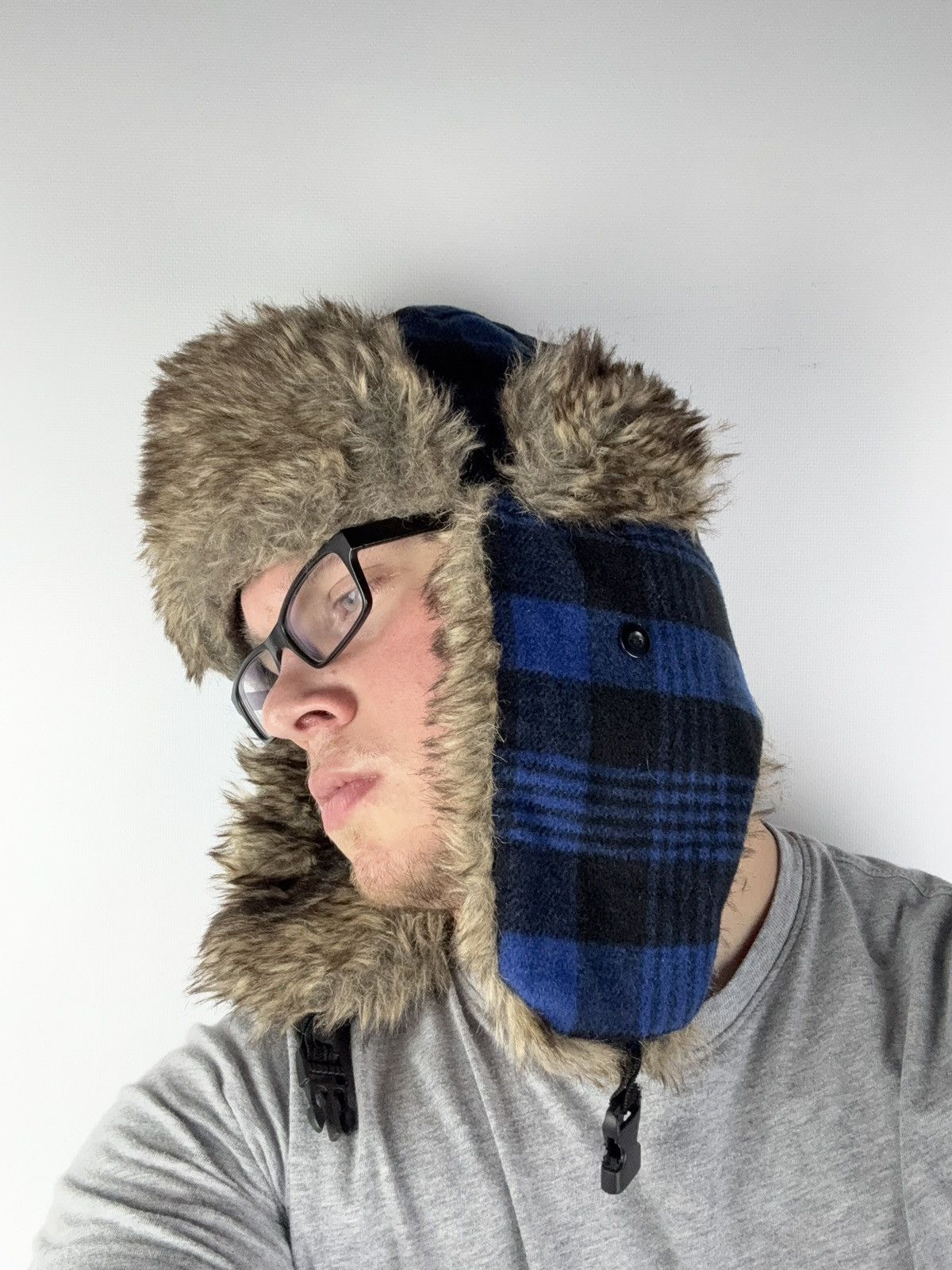 Vintage Y2K HYPE FUZZY MOHAIRE AVIATOR USSR USHANKA HAT Alt Retro Size ONE SIZE - 2 Thumbnail