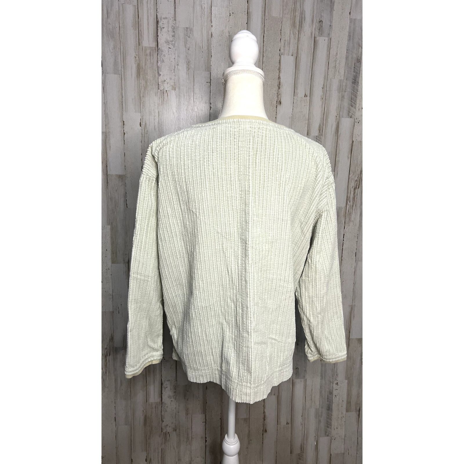 J. Jill J.Jill Vintage Seafoam Green Ribbed Knit Pullover Sweater Size S / US 4 / IT 40 - 3 Thumbnail