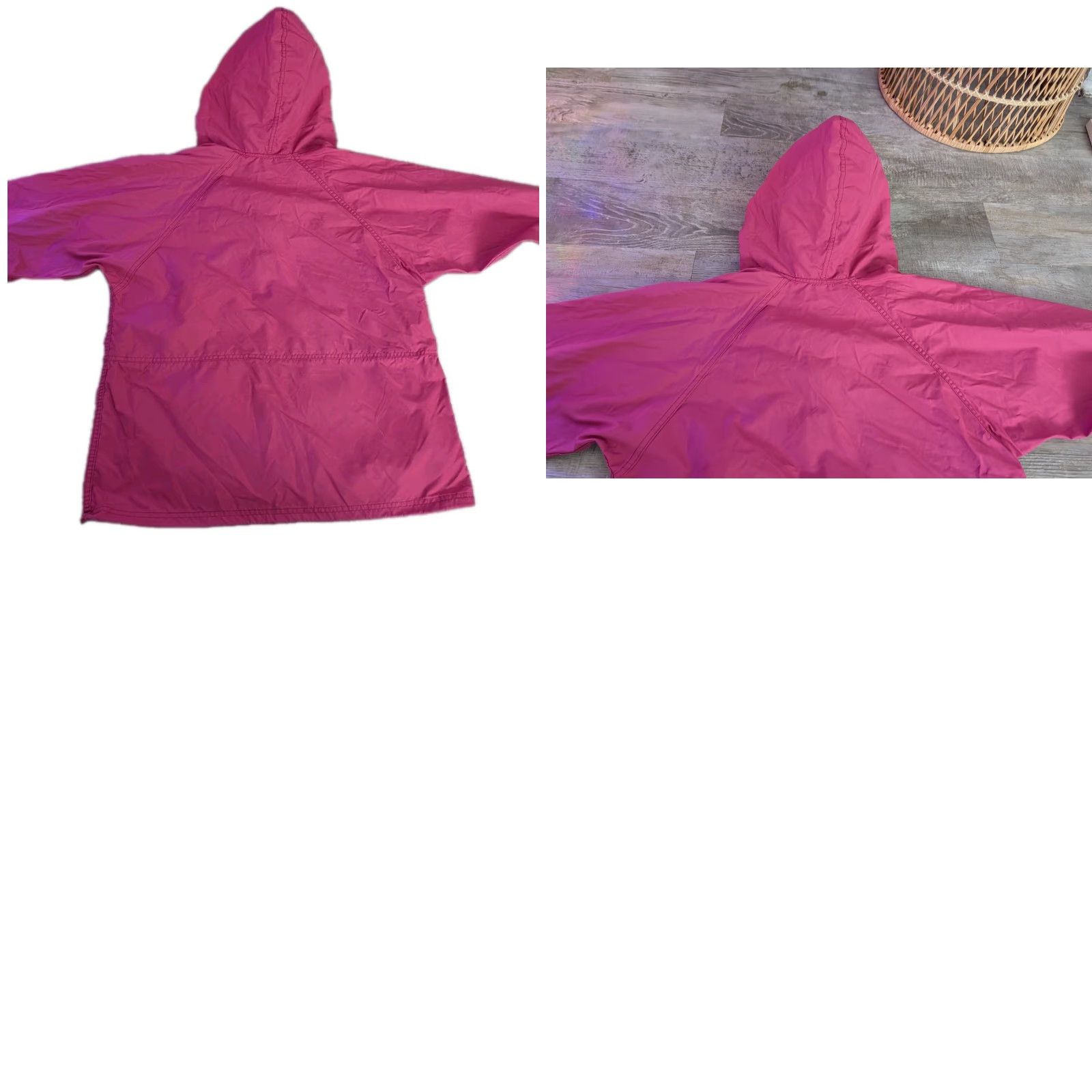 Pinko VINTAGE LL Bean Pullover Jacket Womens Medium Pink Nylon Anorak Windbreaker 1990s Made In USA Size M / US 6-8 / IT 42-44 - 9 Thumbnail