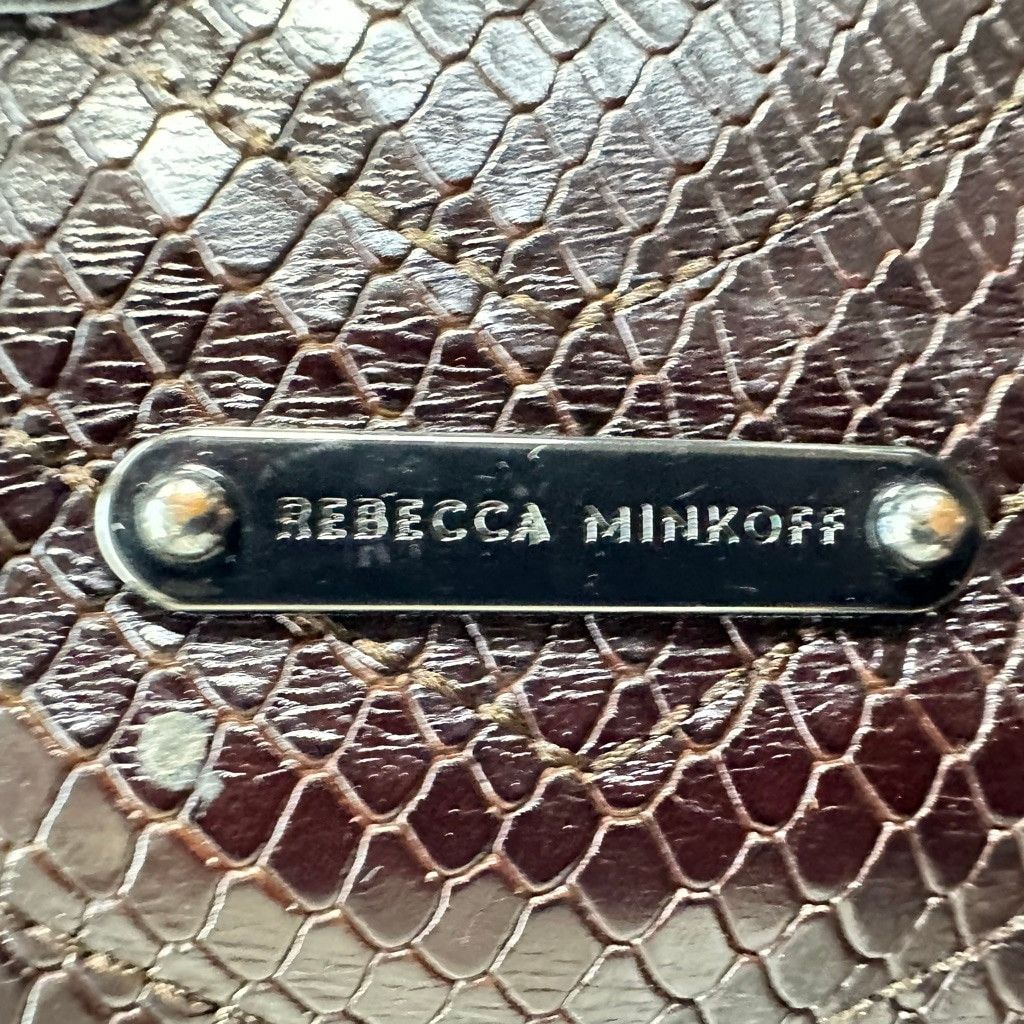 Rebecca Minkoff Rebecca Minkoff Edie Chevron Brown Leather Crossbody Bag Size ONE SIZE - 4 Thumbnail