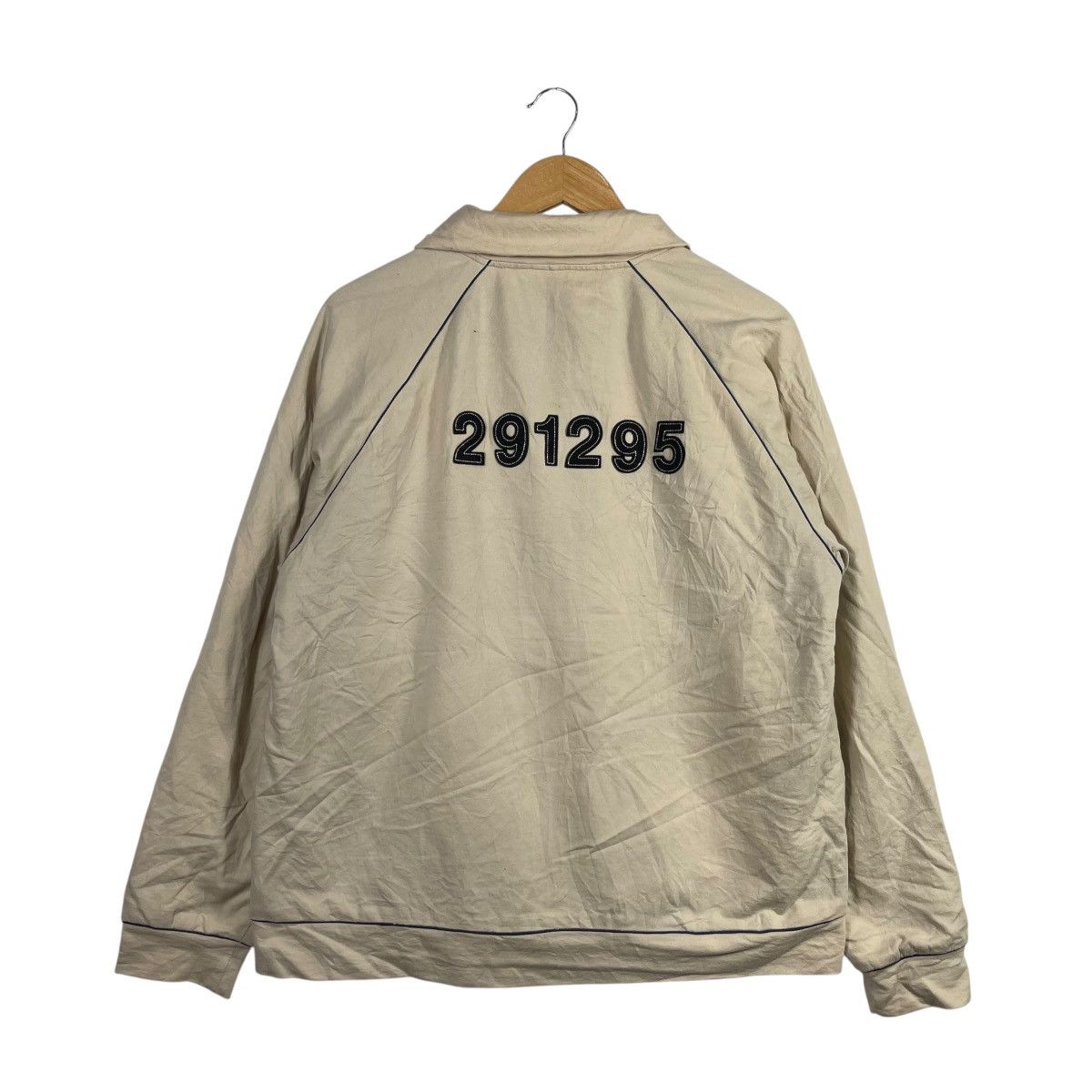 Vintage Vintage 291295 HOMME Surf Sound Craft Zip Jacket Beige Size US L / EU 52-54 / 3 - 3 Thumbnail