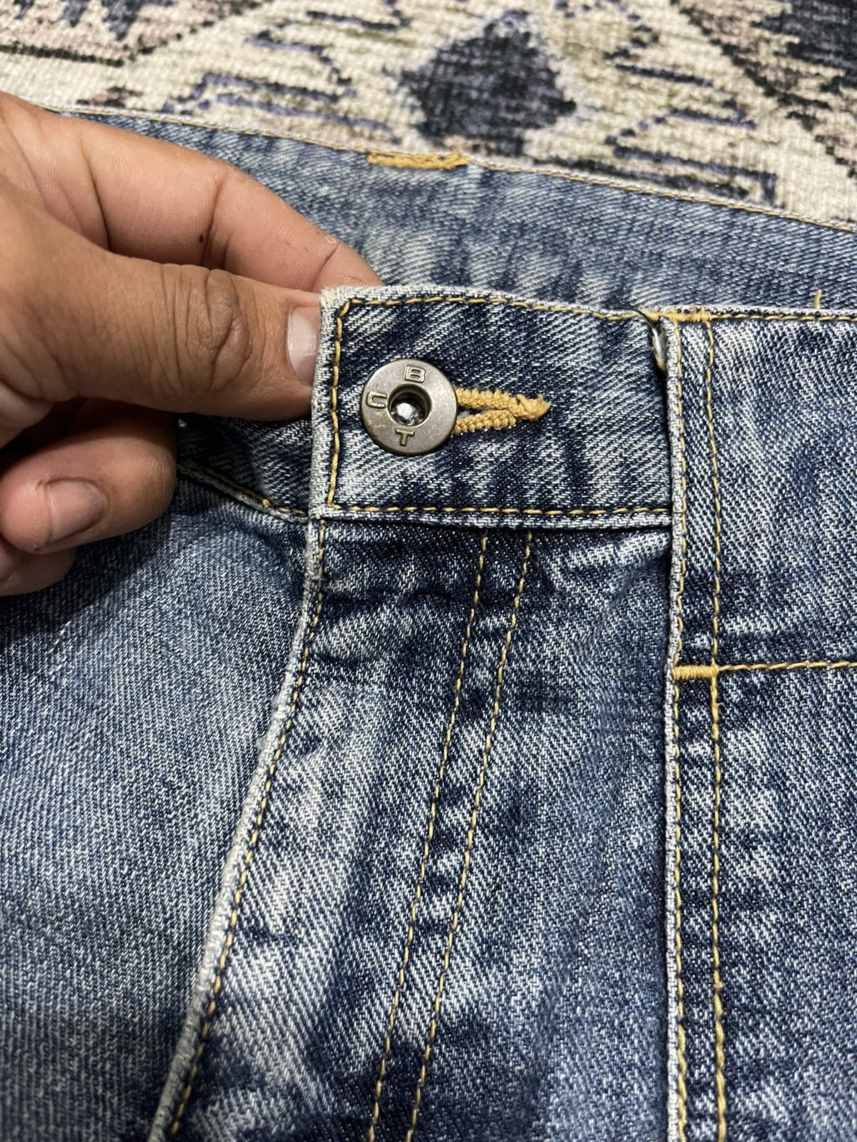 Boycott × If Six Was Nine × Vintage Vintage BOYCOTT Bush Pants Distressed Denim Pants Size US 33 - 9 Thumbnail