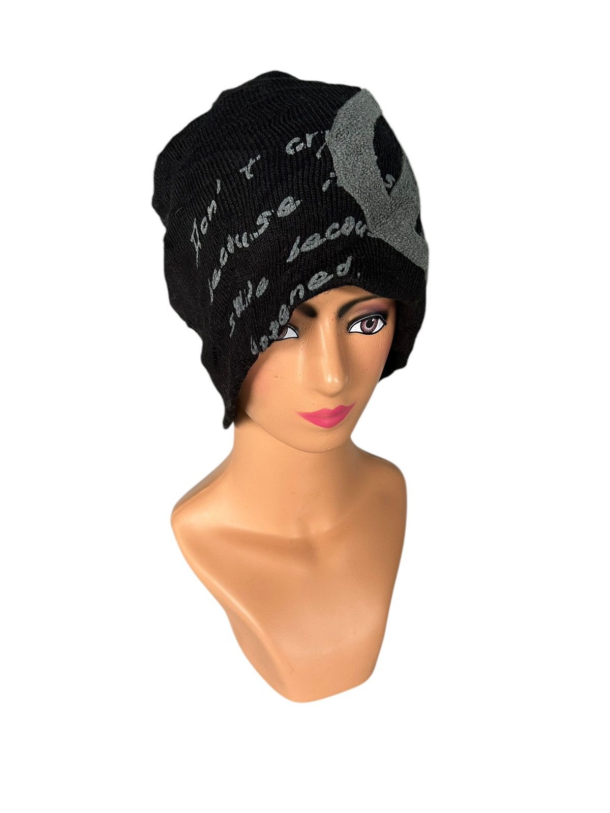 Japanese Brand × Kapital × Vintage Peace Punk Bondage Style Big Beanie Hats ☠️☠️ Size ONE SIZE - 2 Thumbnail