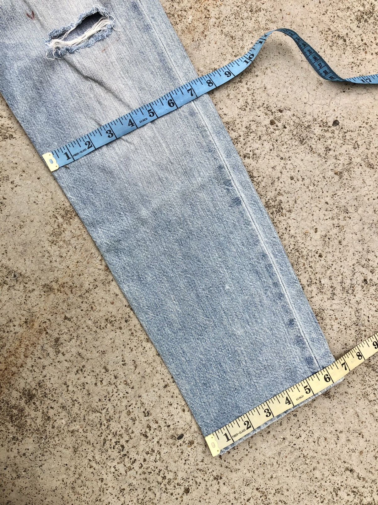 Levi's SELVEDGE LEVIS 501 DISTRESSED JEANS Size 30" / US 8 / IT 44 - 15 Thumbnail