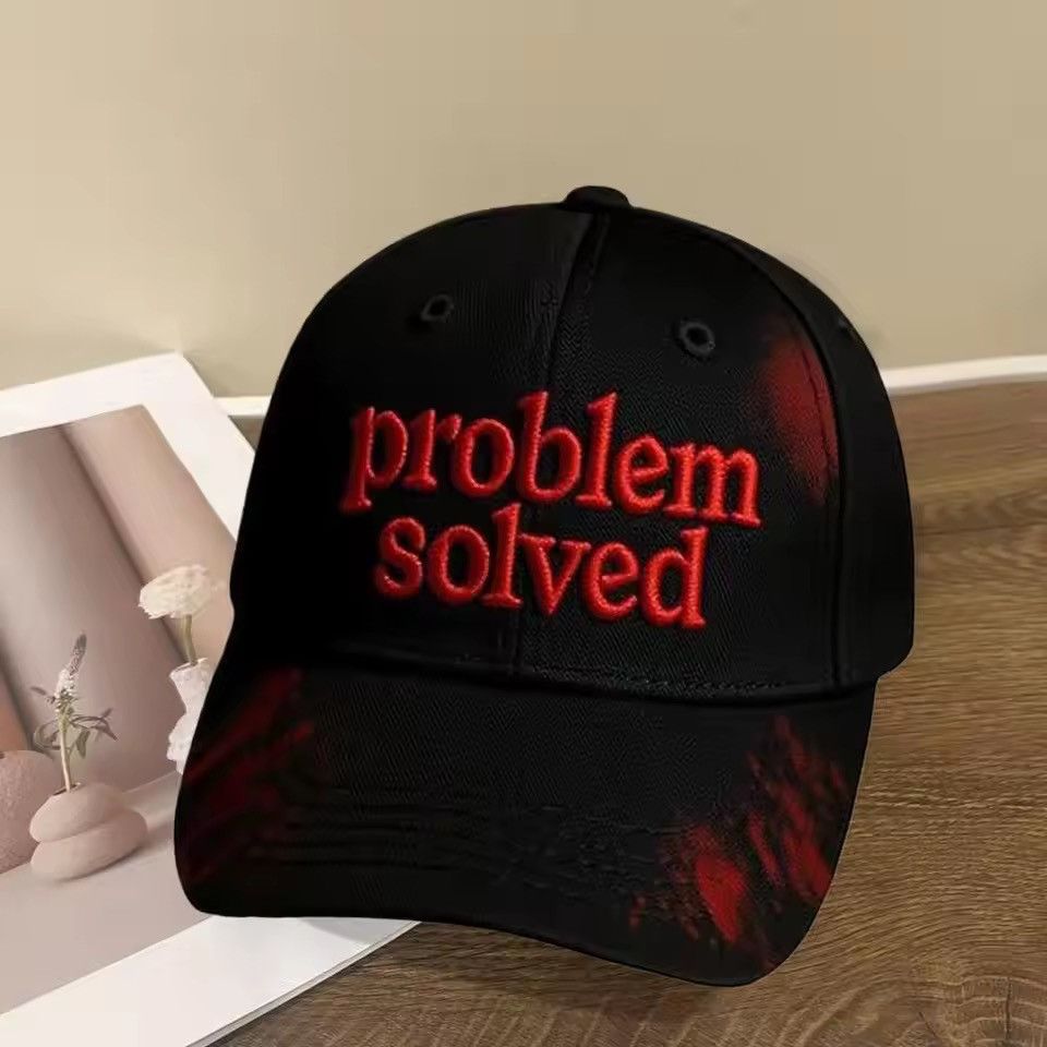 Japanese Brand Problem Solved” Bloodstain Cap | Streetwear, Graphic Hat Size ONE SIZE - 2 Thumbnail