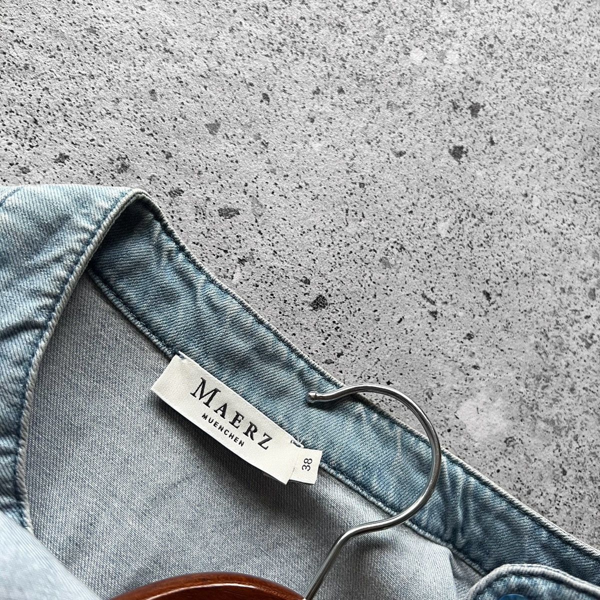 Designer × Other Maerz Muenchen Germany Jean Denim Sleeveless Blue Top Vest Size M / US 6-8 / IT 42-44 - 4 Thumbnail