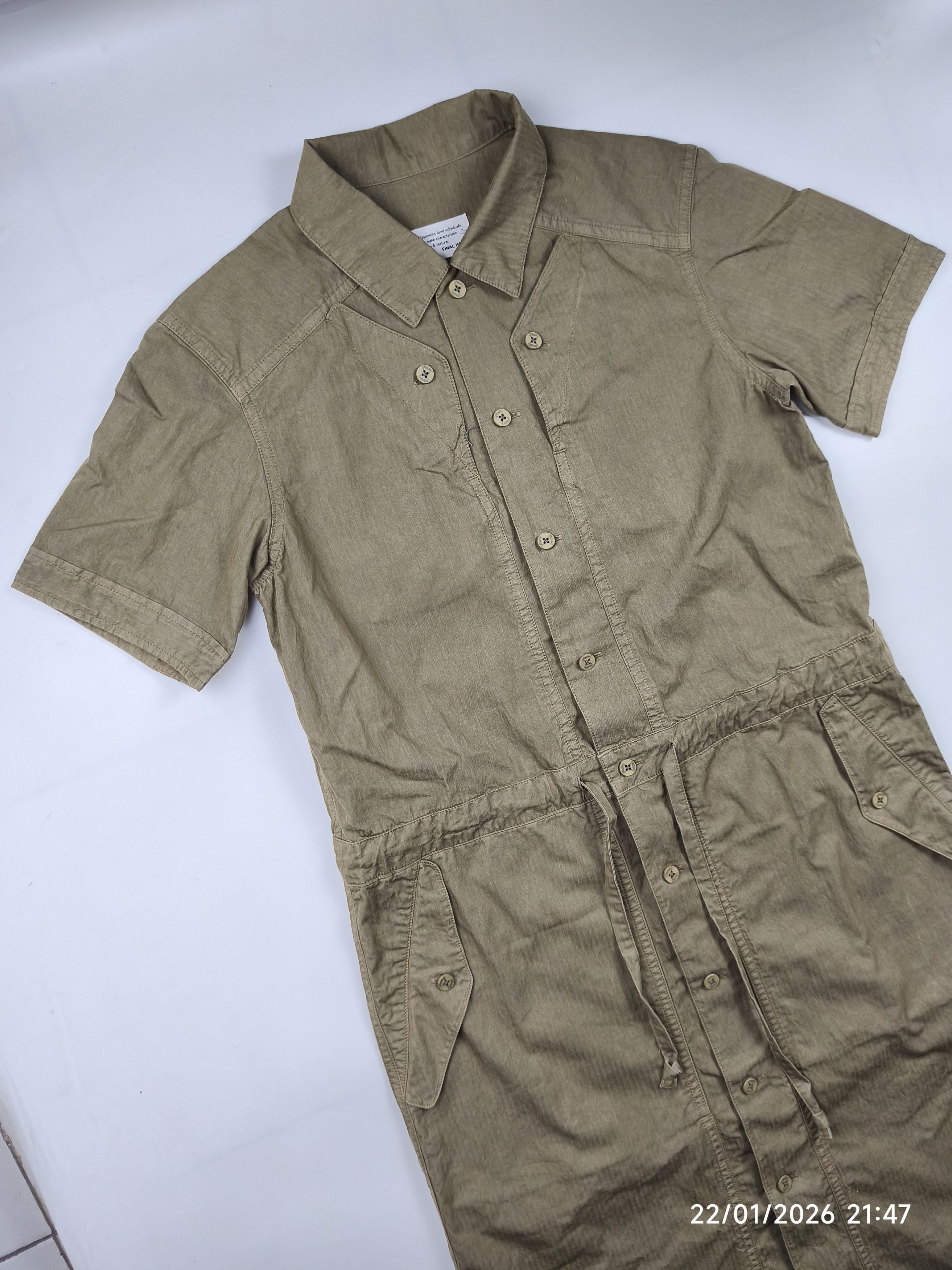 Final Home Final home garment dyed safari dress Size XS / US 0-2 / IT 36-38 - 3 Thumbnail