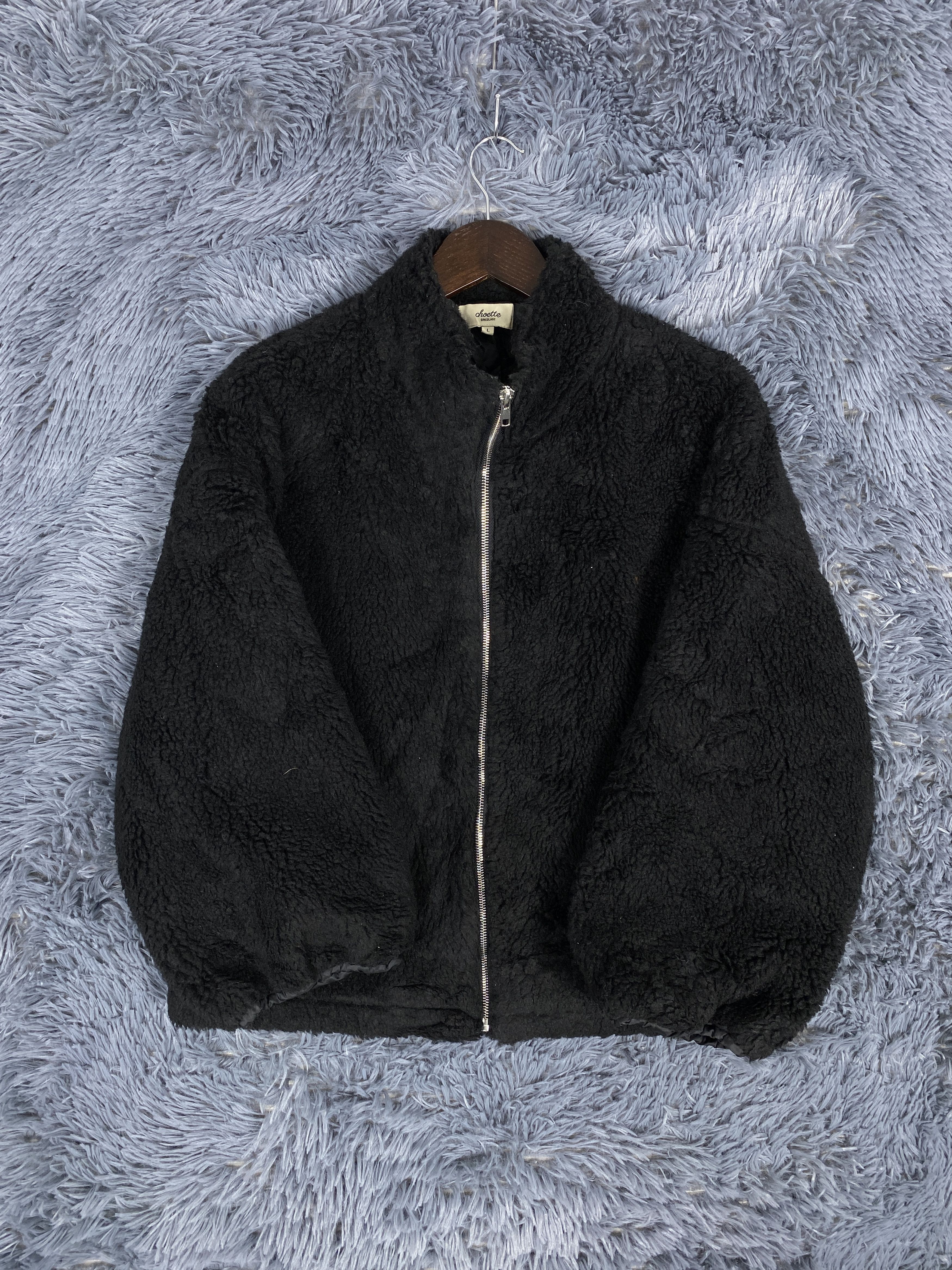 Japanese Brand Vintage Choette Bricolage Zip Up Sherpa Jacket Size US L / EU 52-54 / 3 - 4 Thumbnail