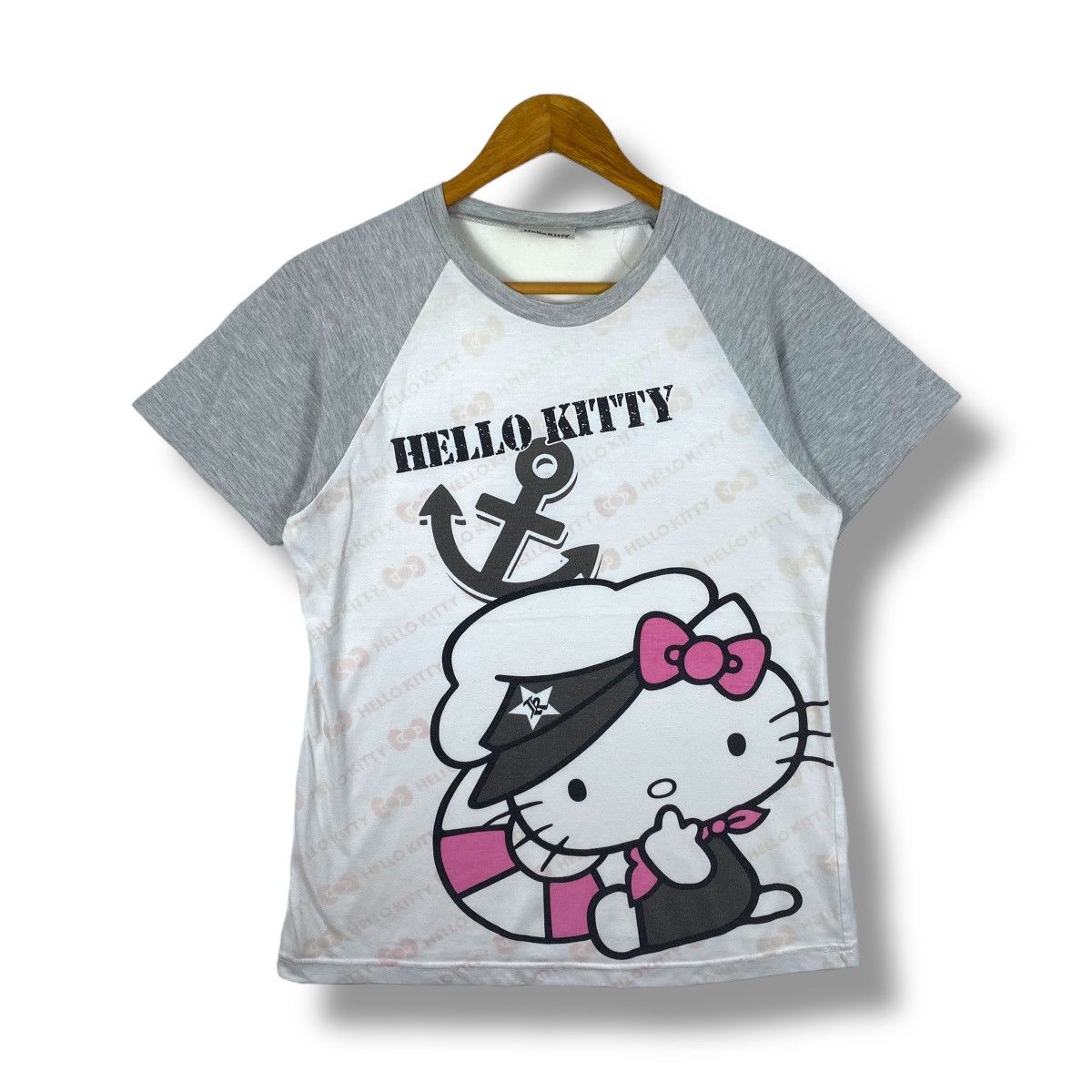 Cartoon Network × Vintage Women HELLO KITTY Japanese Animated Cartoon Graphic Tee Size L / US 10 / IT 46 - 1 Thumbnail